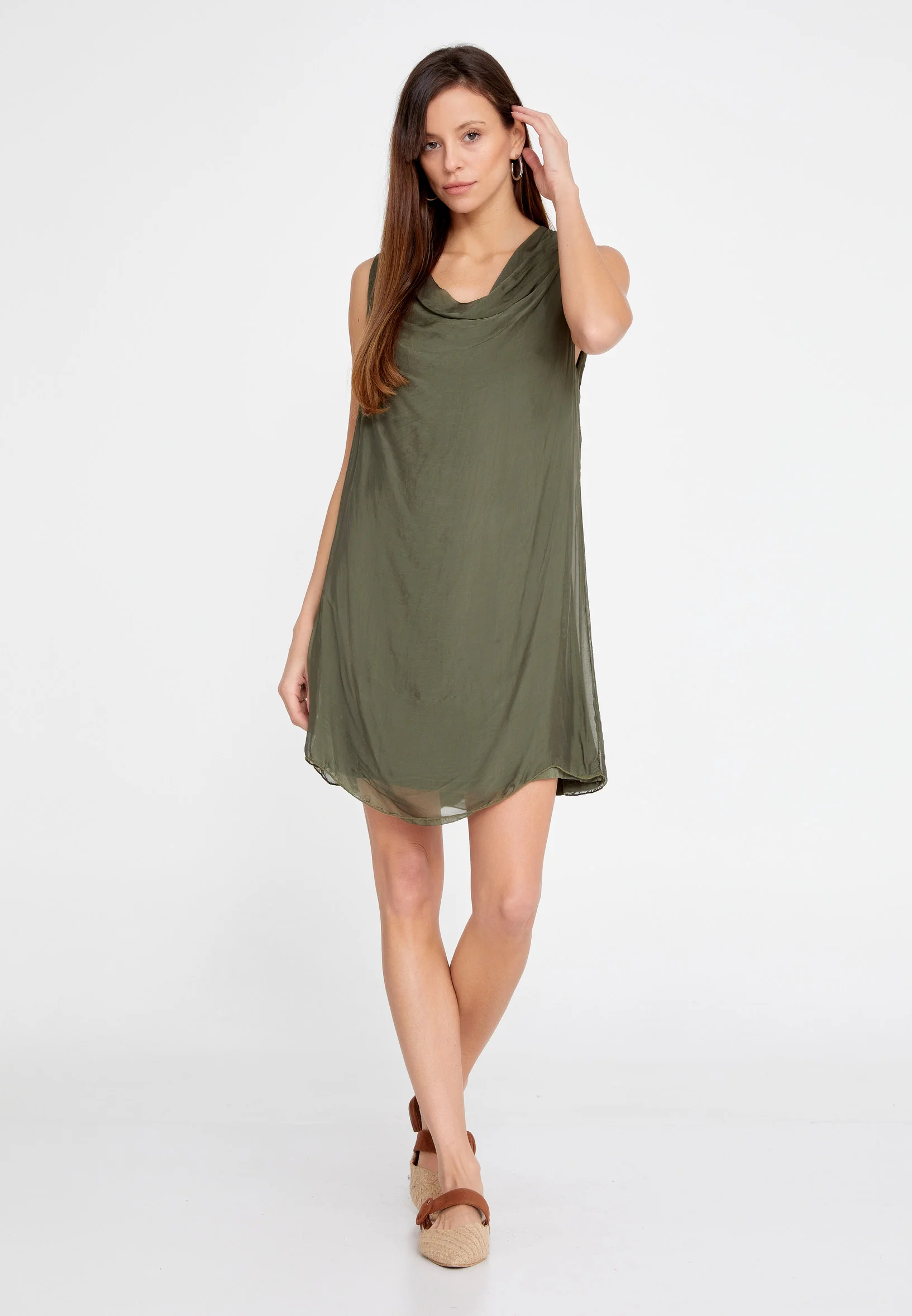 Sleeveless Mini Chiffon Column Regular Casual Dress esl973 - Image 13