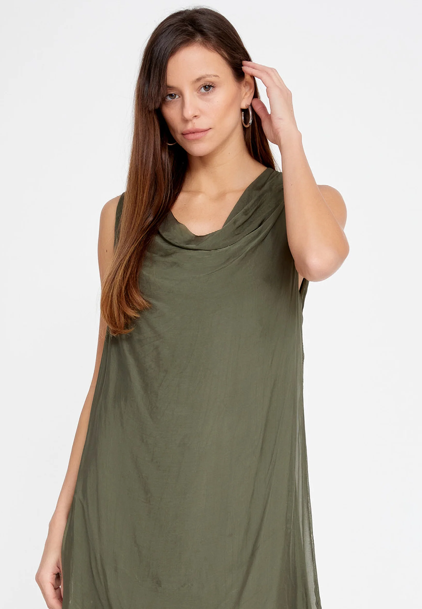 Sleeveless Mini Chiffon Column Regular Casual Dress esl973 - Image 16