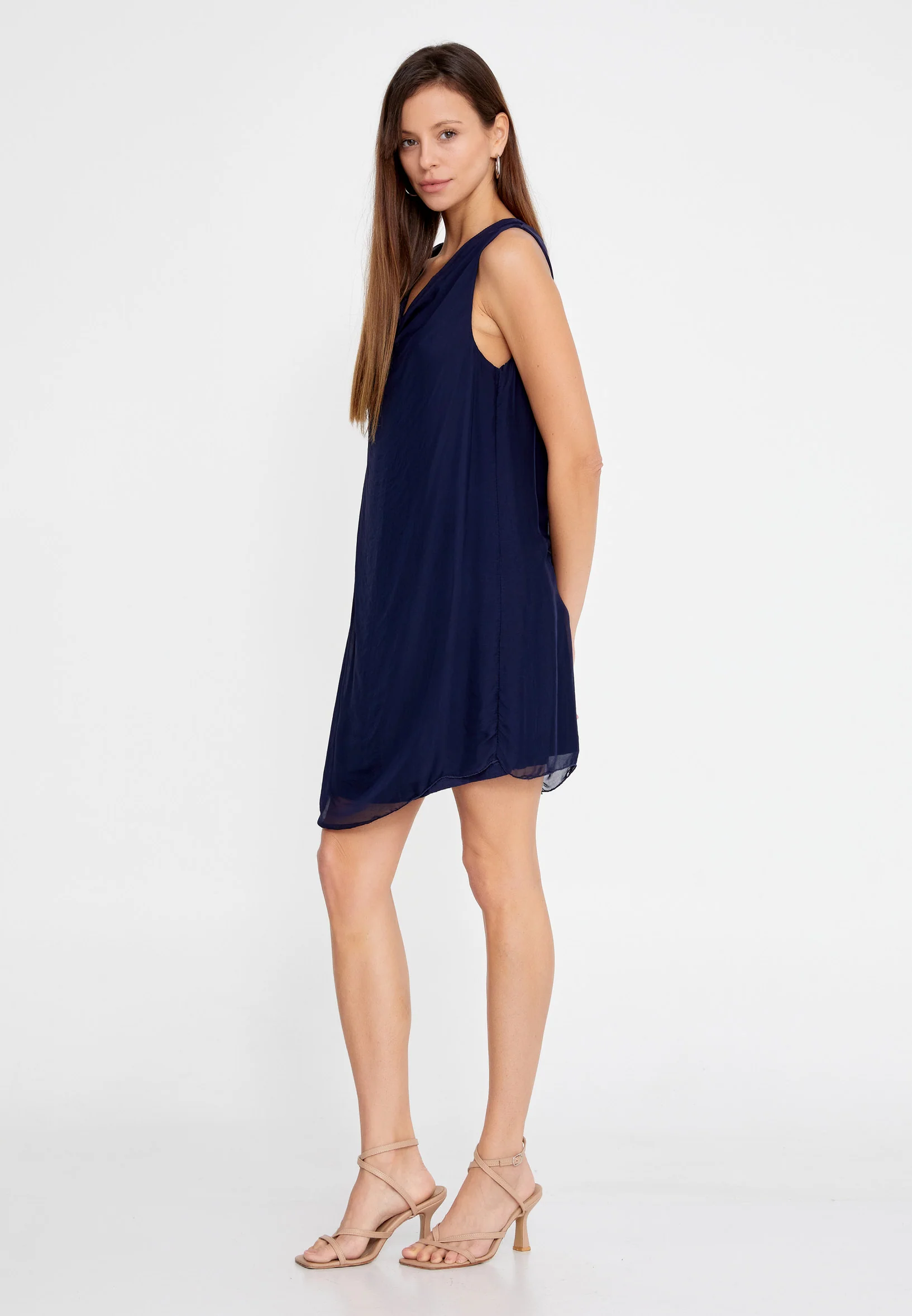 Sleeveless Mini Chiffon Column Regular Casual Dress esl973 - Image 19