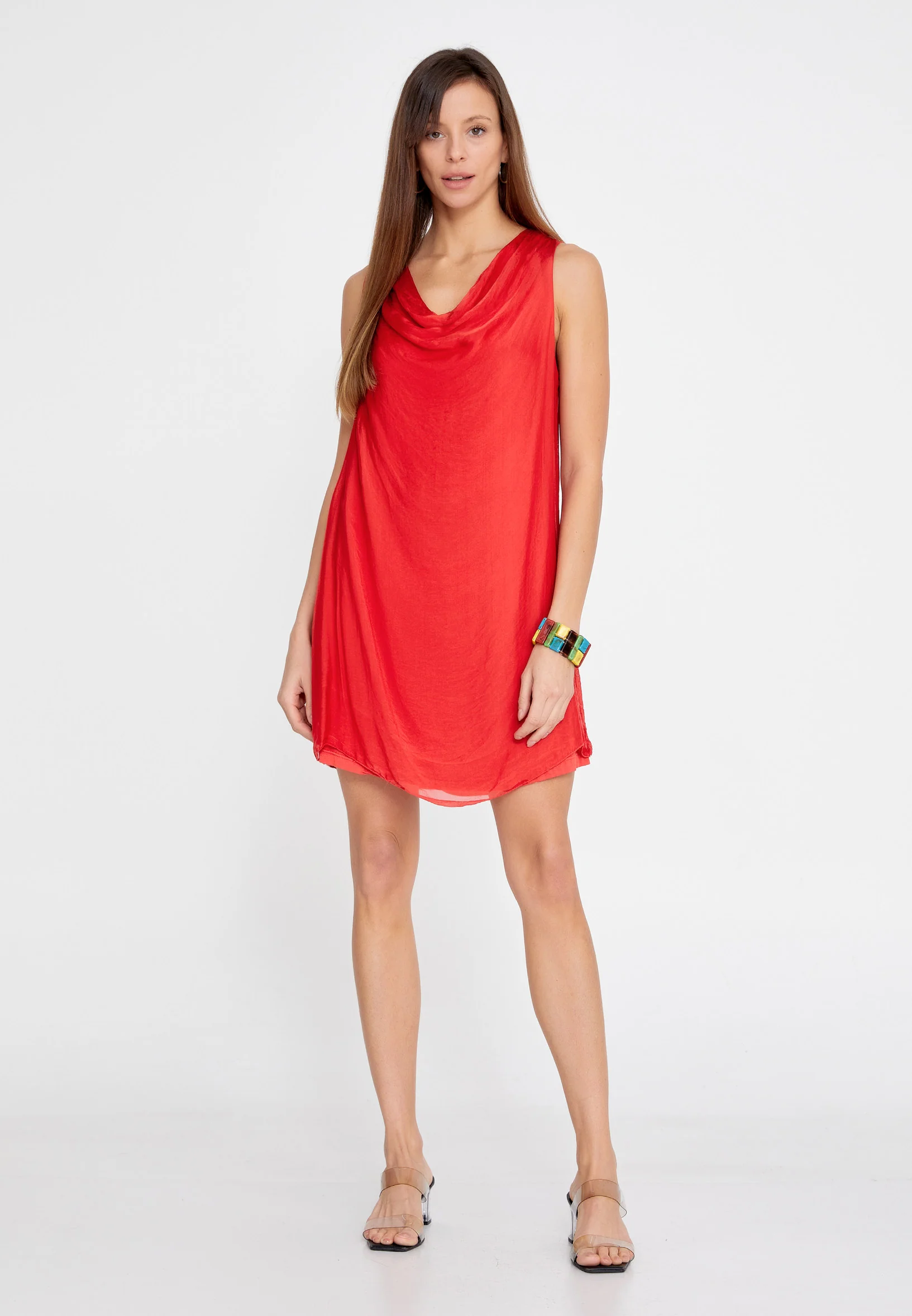 Sleeveless Mini Chiffon Column Regular Casual Dress esl973 - Image 29