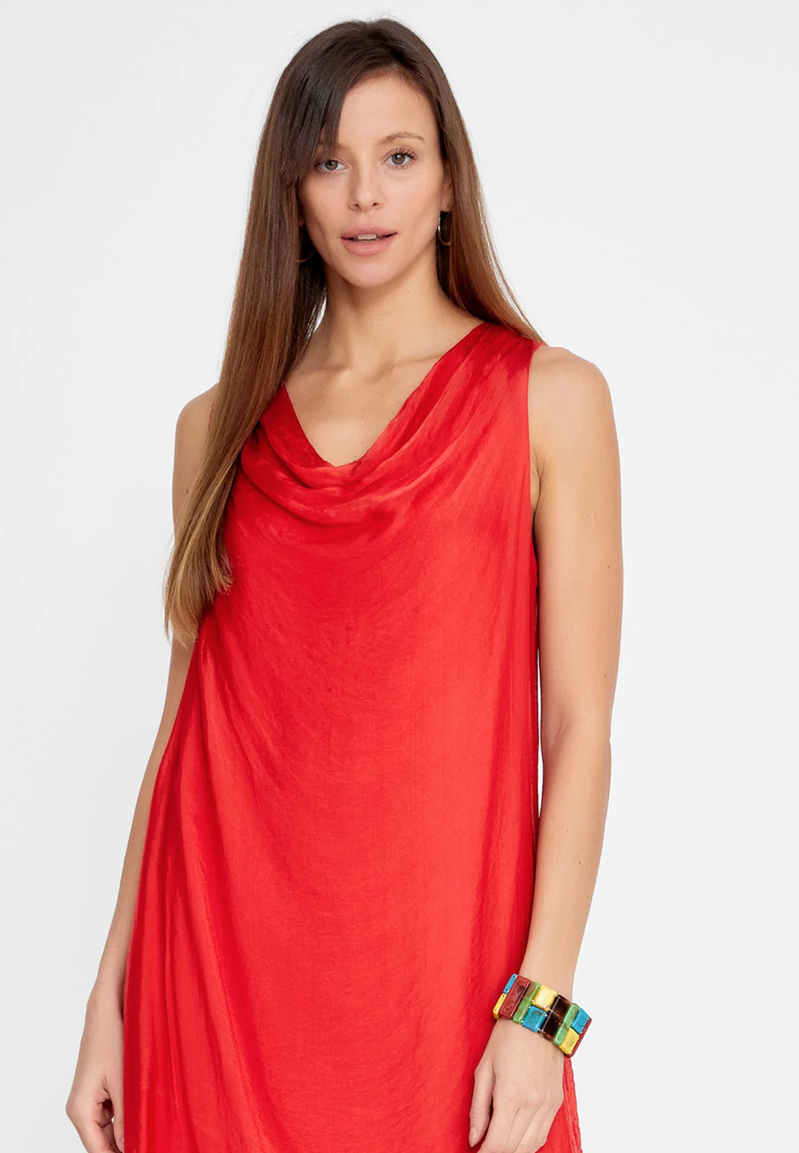 Sleeveless Mini Chiffon Column Regular Casual Dress esl973 - Image 32