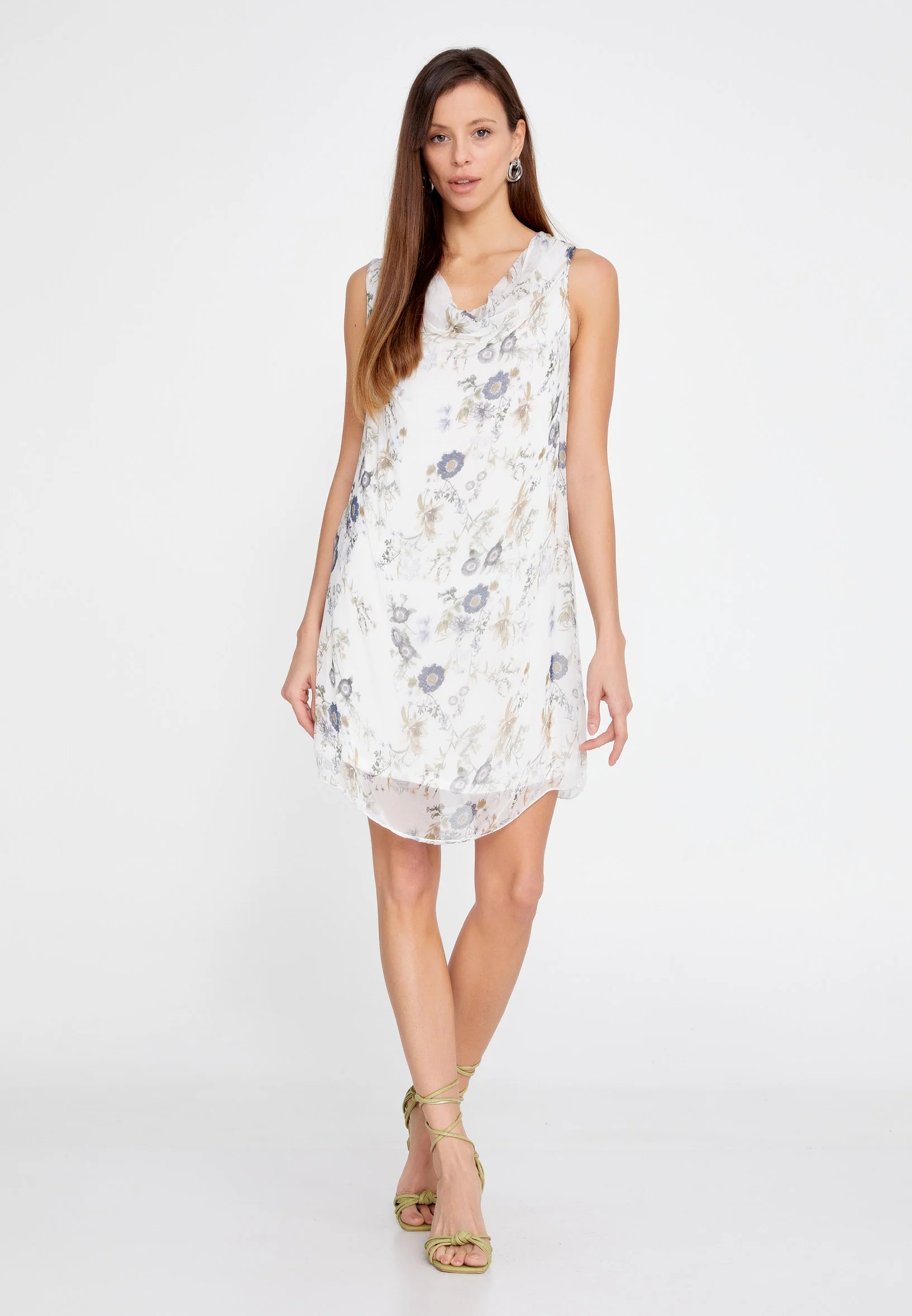 Sleeveless Mini Chiffon Column Regular Casual Dress esl973 - Image 33