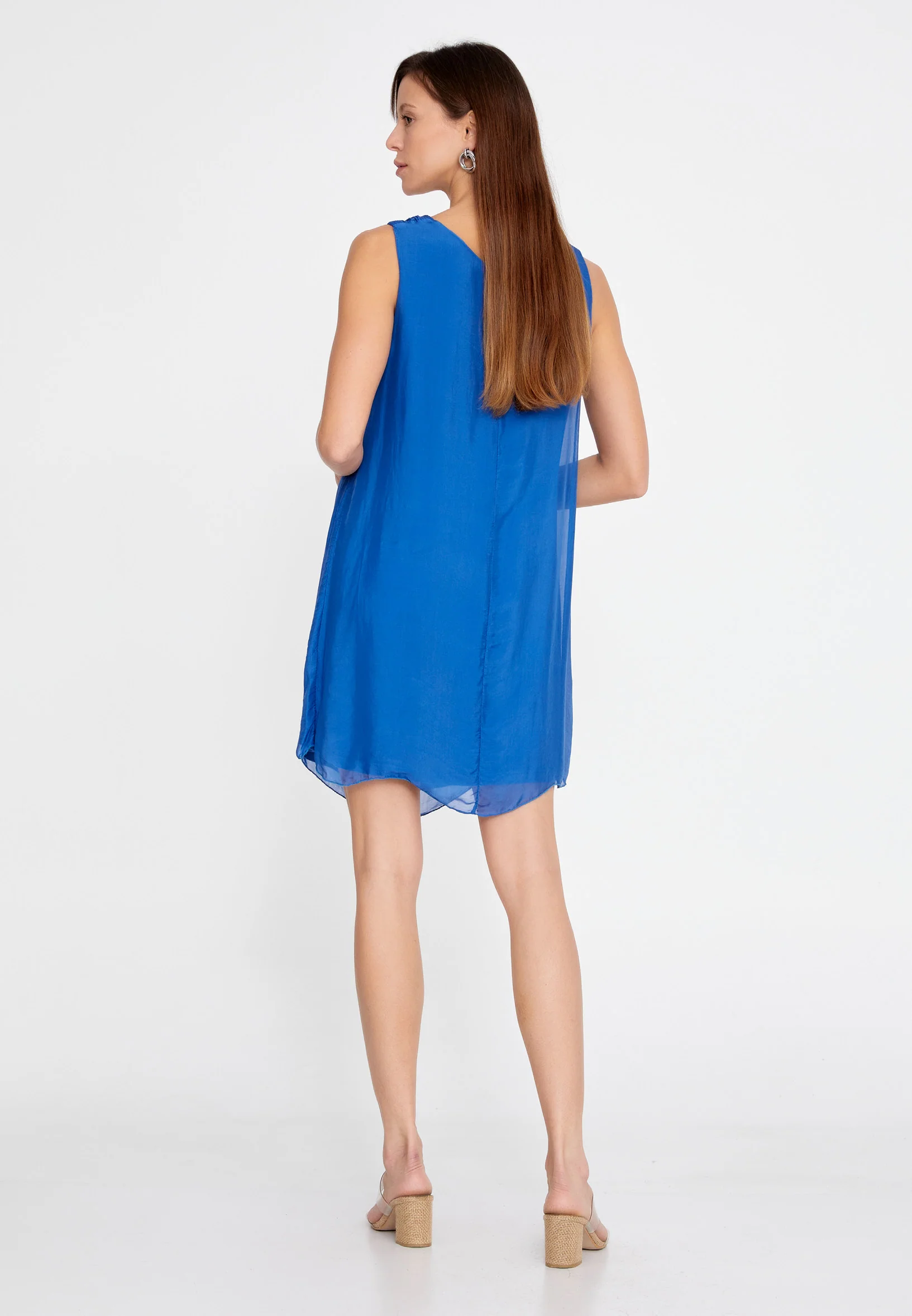 Sleeveless Mini Chiffon Column Regular Casual Dress esl973 - Image 6