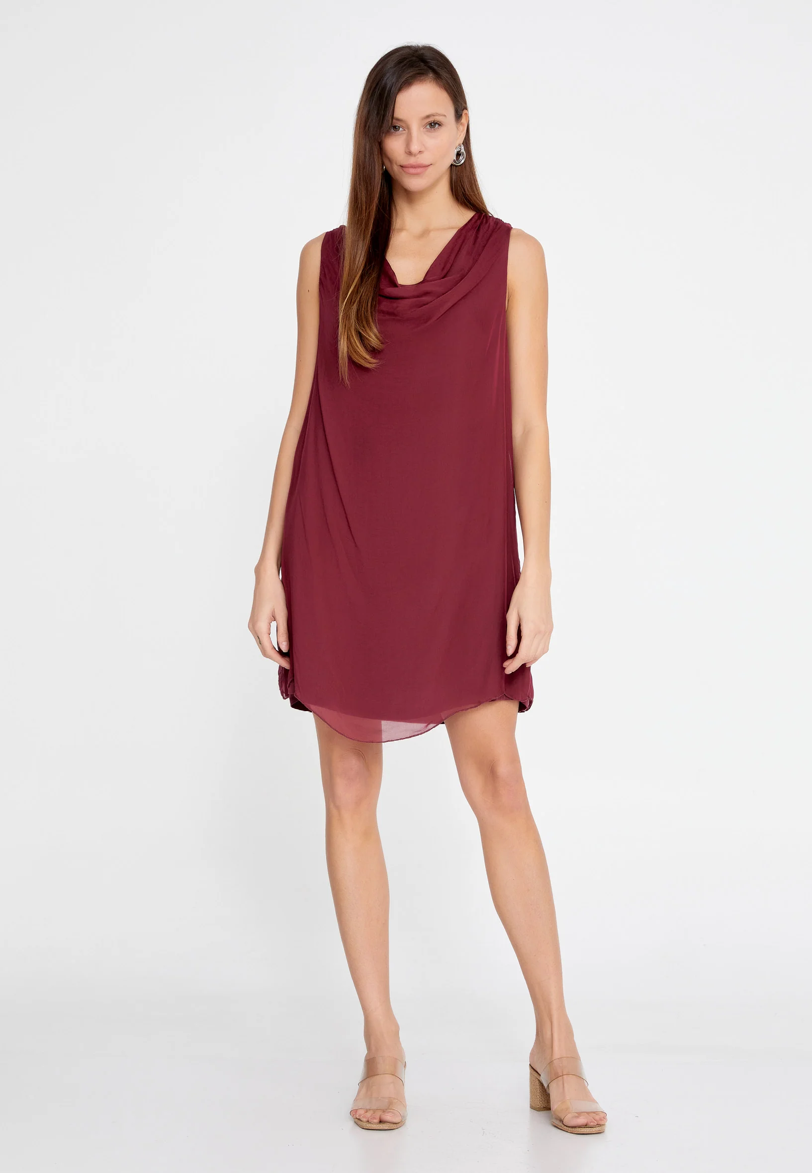 Sleeveless Mini Chiffon Column Regular Casual Dress esl973 - Image 9