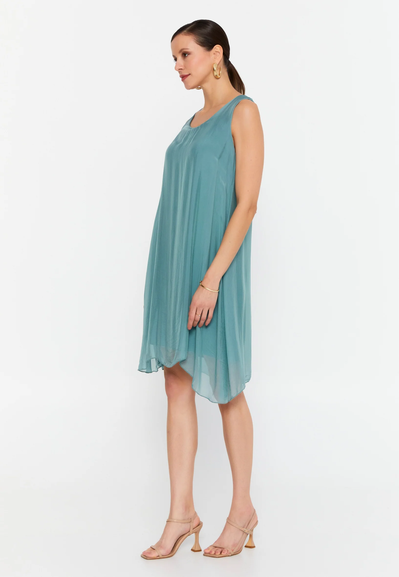 Sleeveless Mini Chiffon Column Regular Casual Dress eslm015 - Image 19