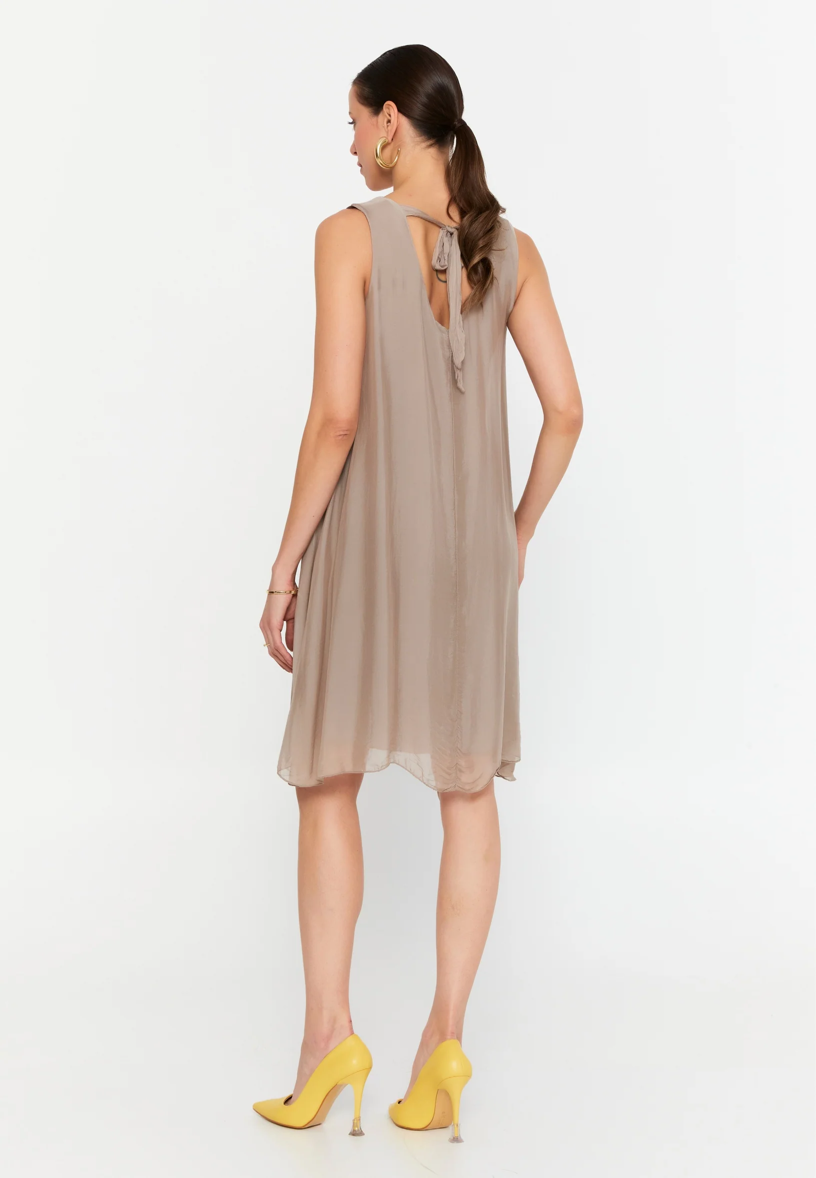 Sleeveless Mini Chiffon Column Regular Casual Dress eslm015 - Image 2
