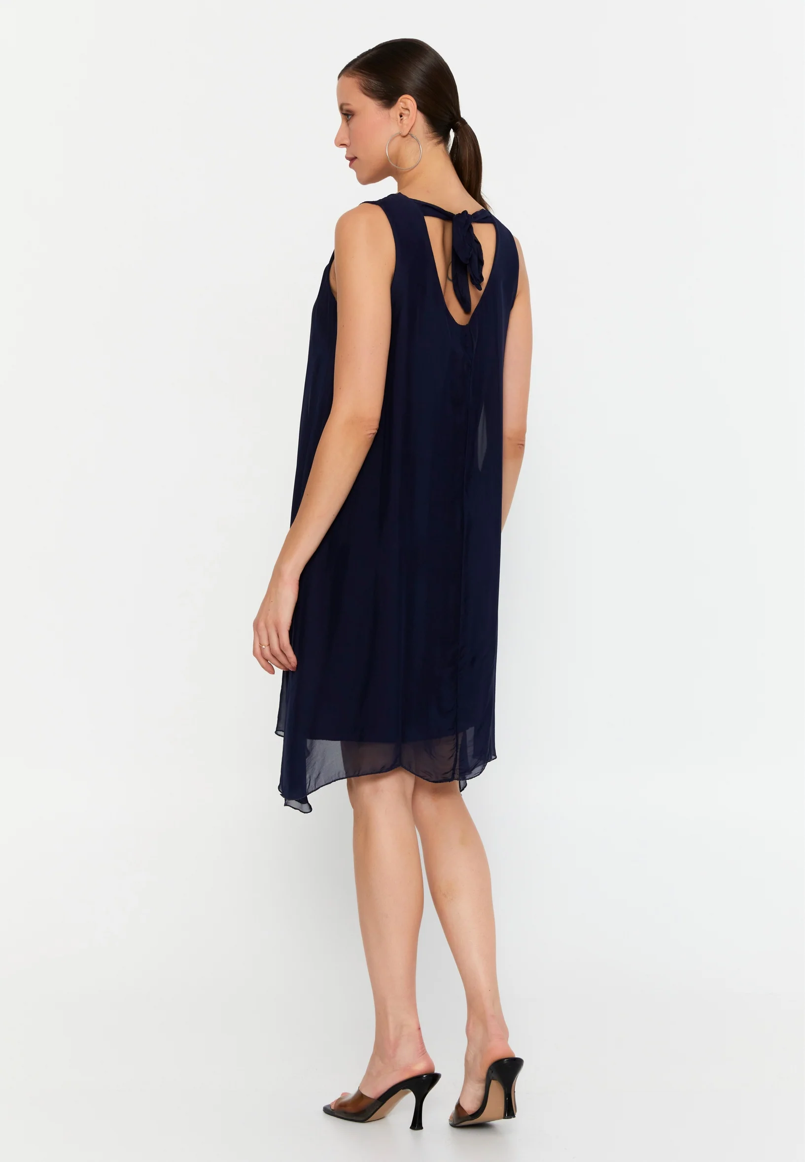Sleeveless Mini Chiffon Column Regular Casual Dress eslm015 - Image 22