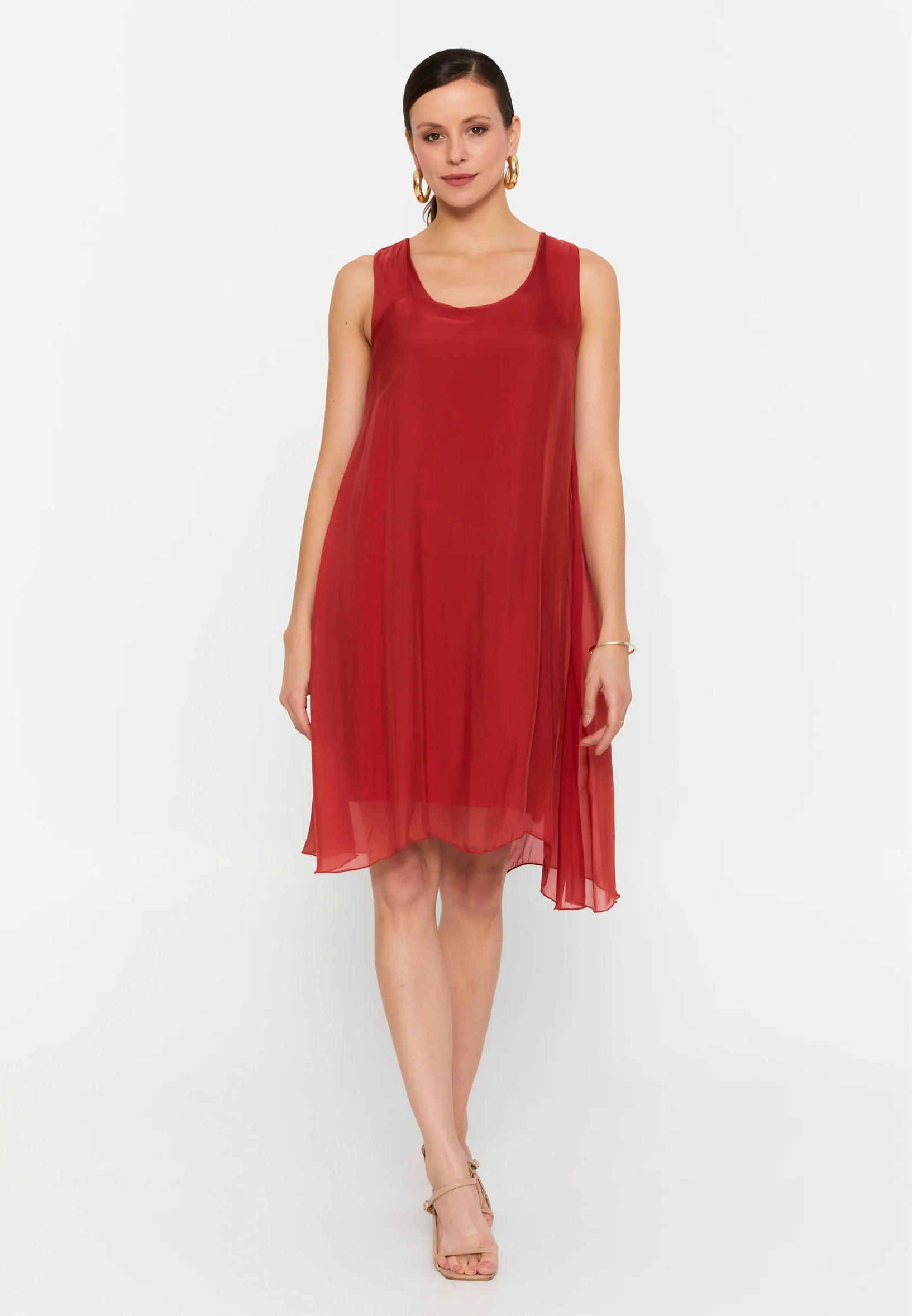 Sleeveless Mini Chiffon Column Regular Casual Dress eslm015 - Image 29