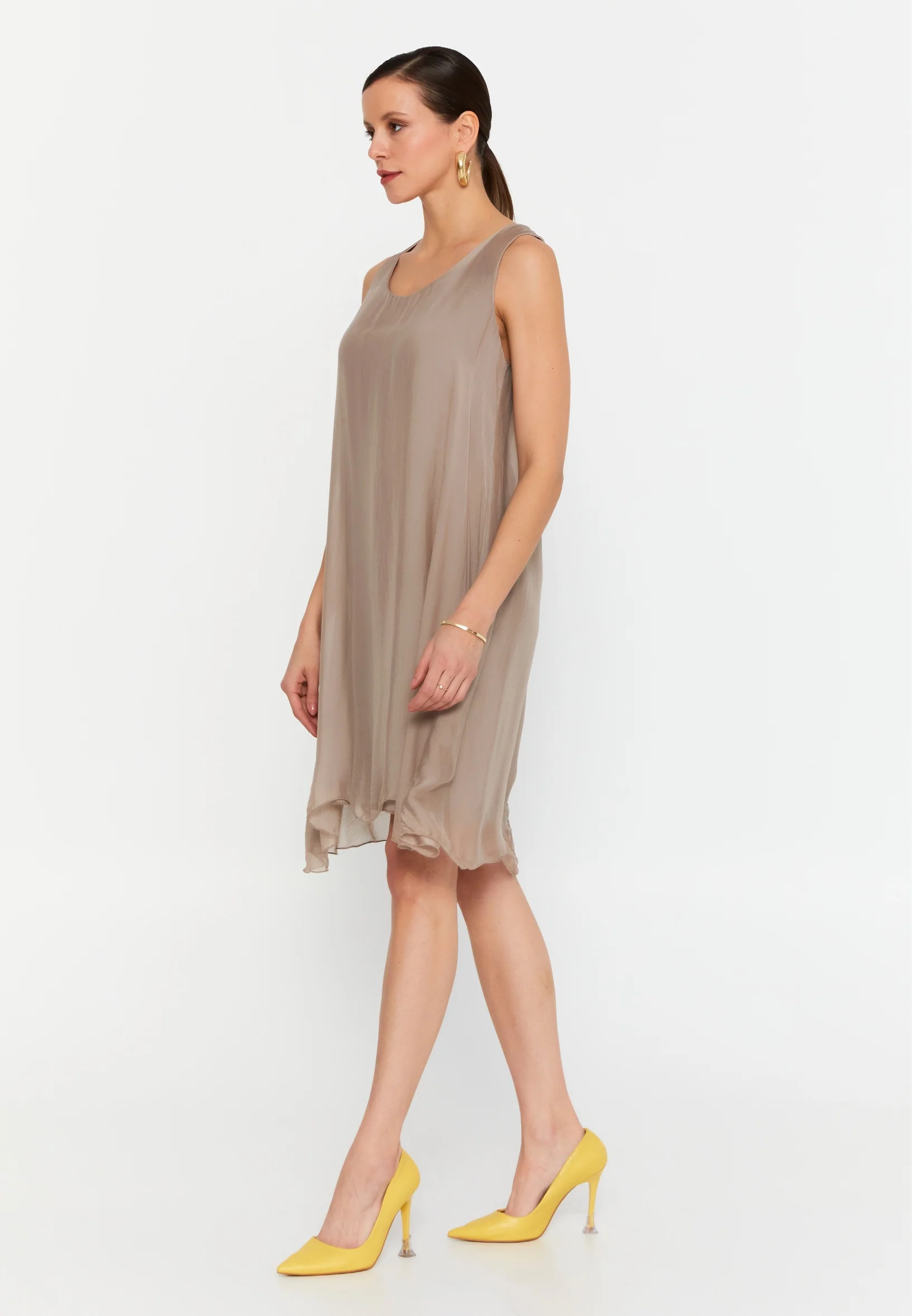 Sleeveless Mini Chiffon Column Regular Casual Dress eslm015 - Image 3