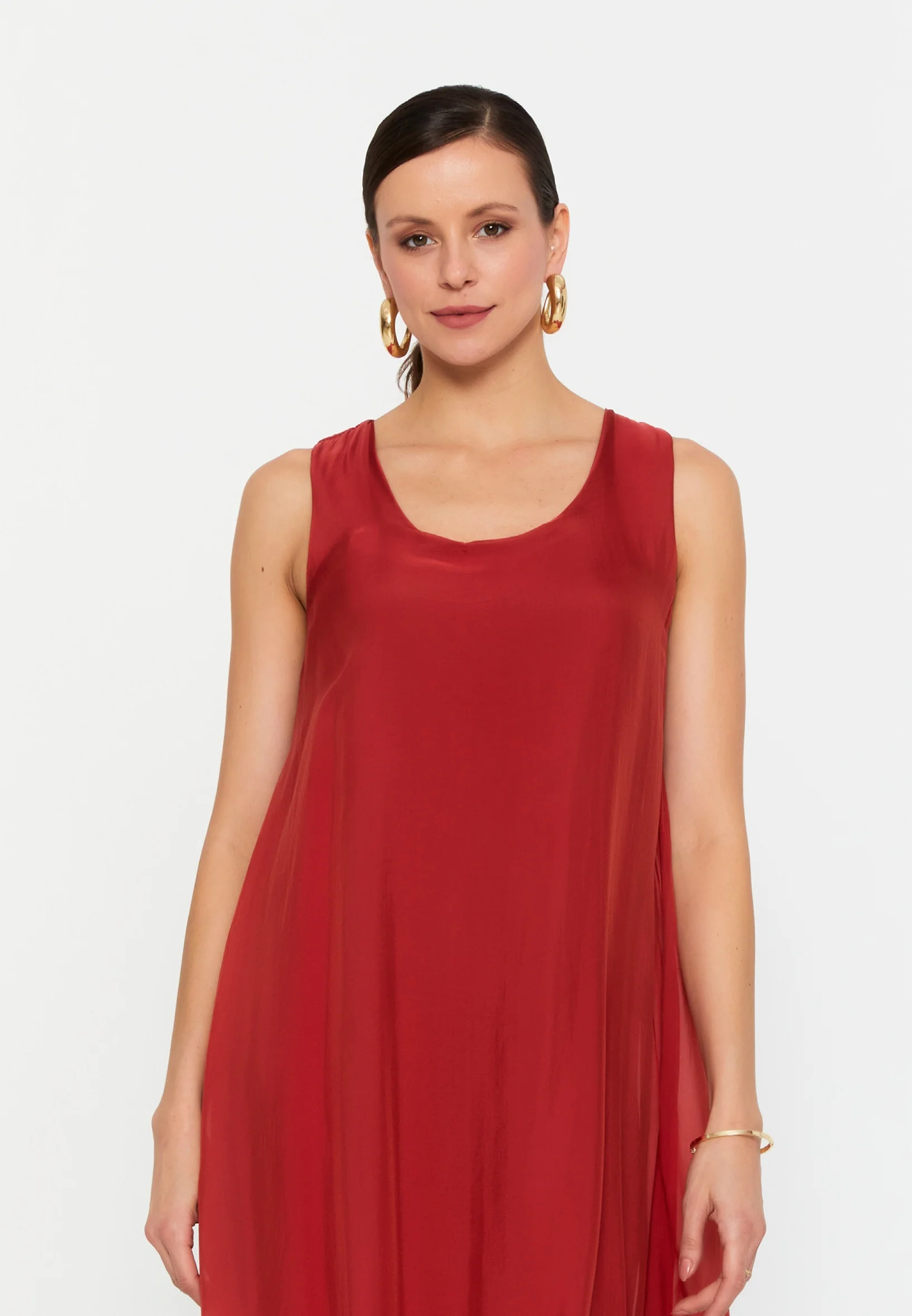 Sleeveless Mini Chiffon Column Regular Casual Dress eslm015 - Image 32