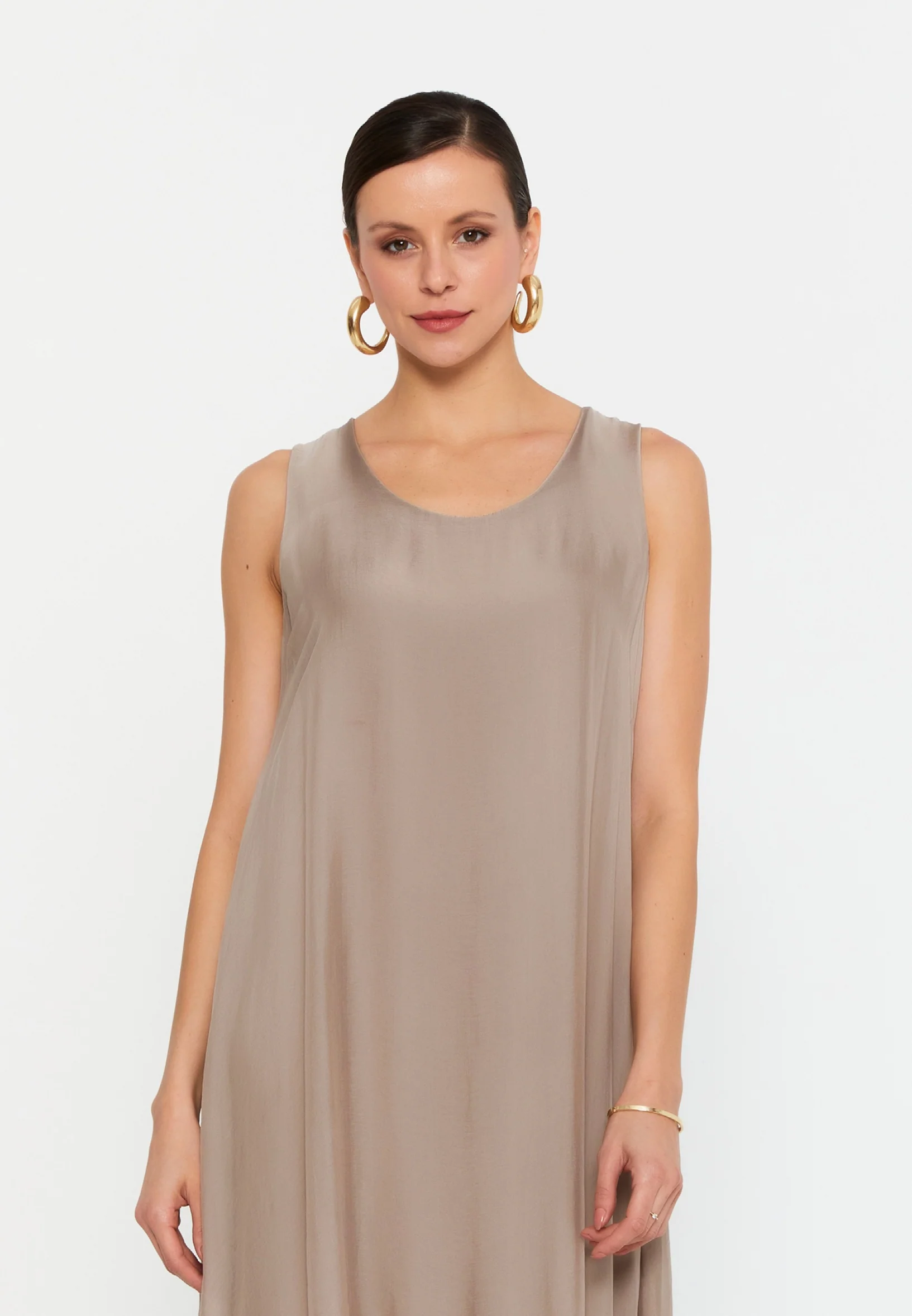 Sleeveless Mini Chiffon Column Regular Casual Dress eslm015 - Image 4