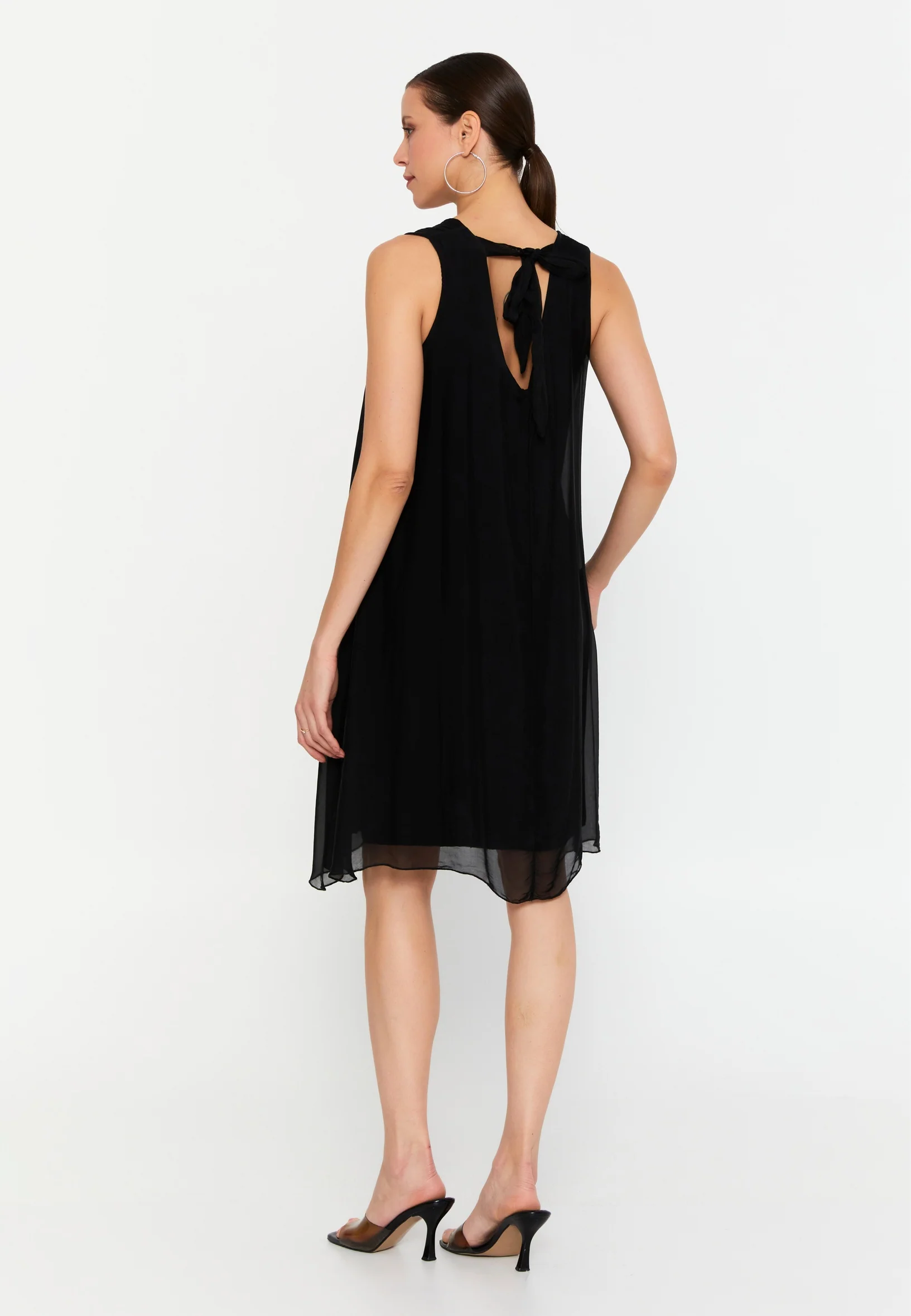 Sleeveless Mini Chiffon Column Regular Casual Dress eslm015 - Image 6