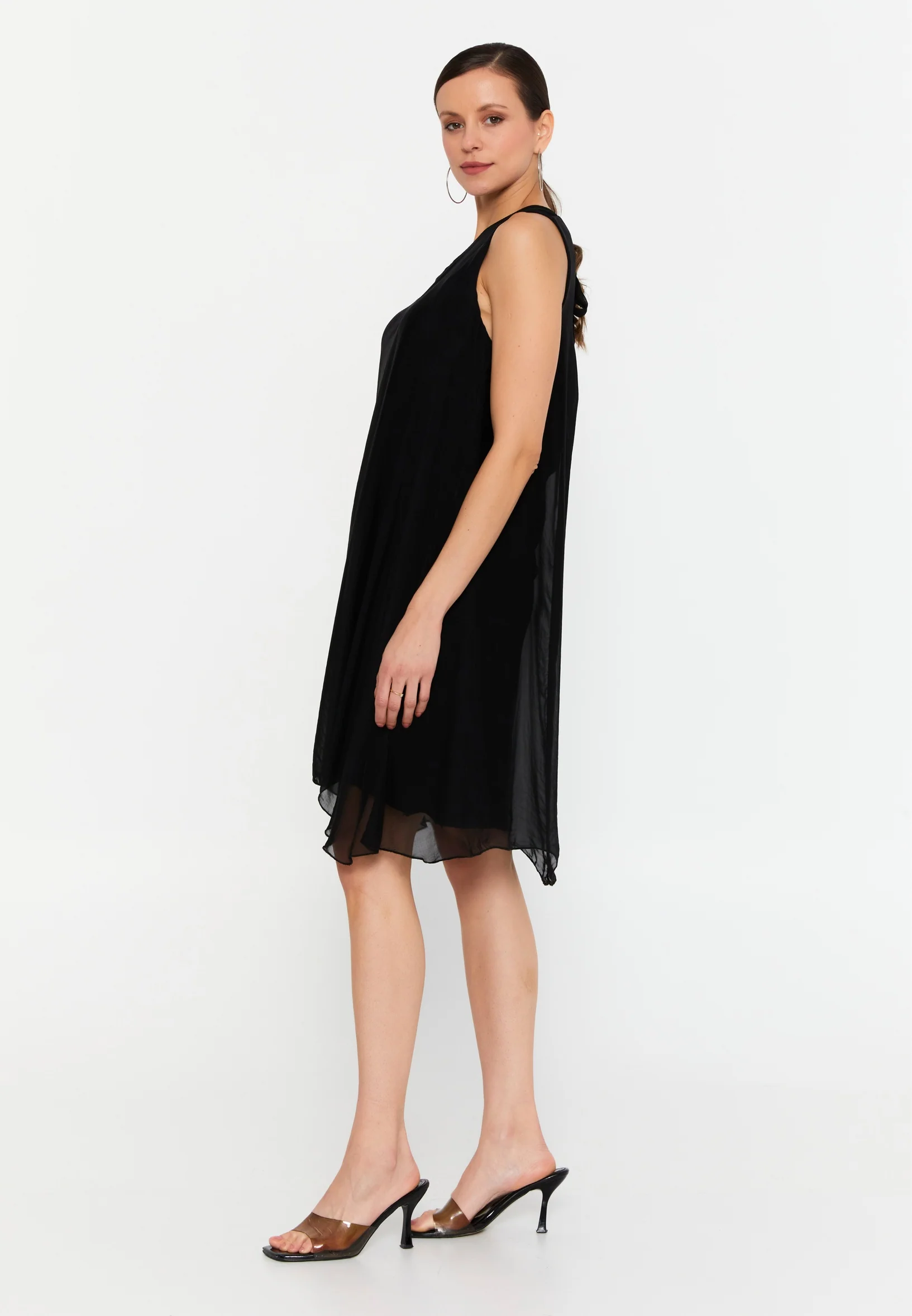 Sleeveless Mini Chiffon Column Regular Casual Dress eslm015 - Image 7