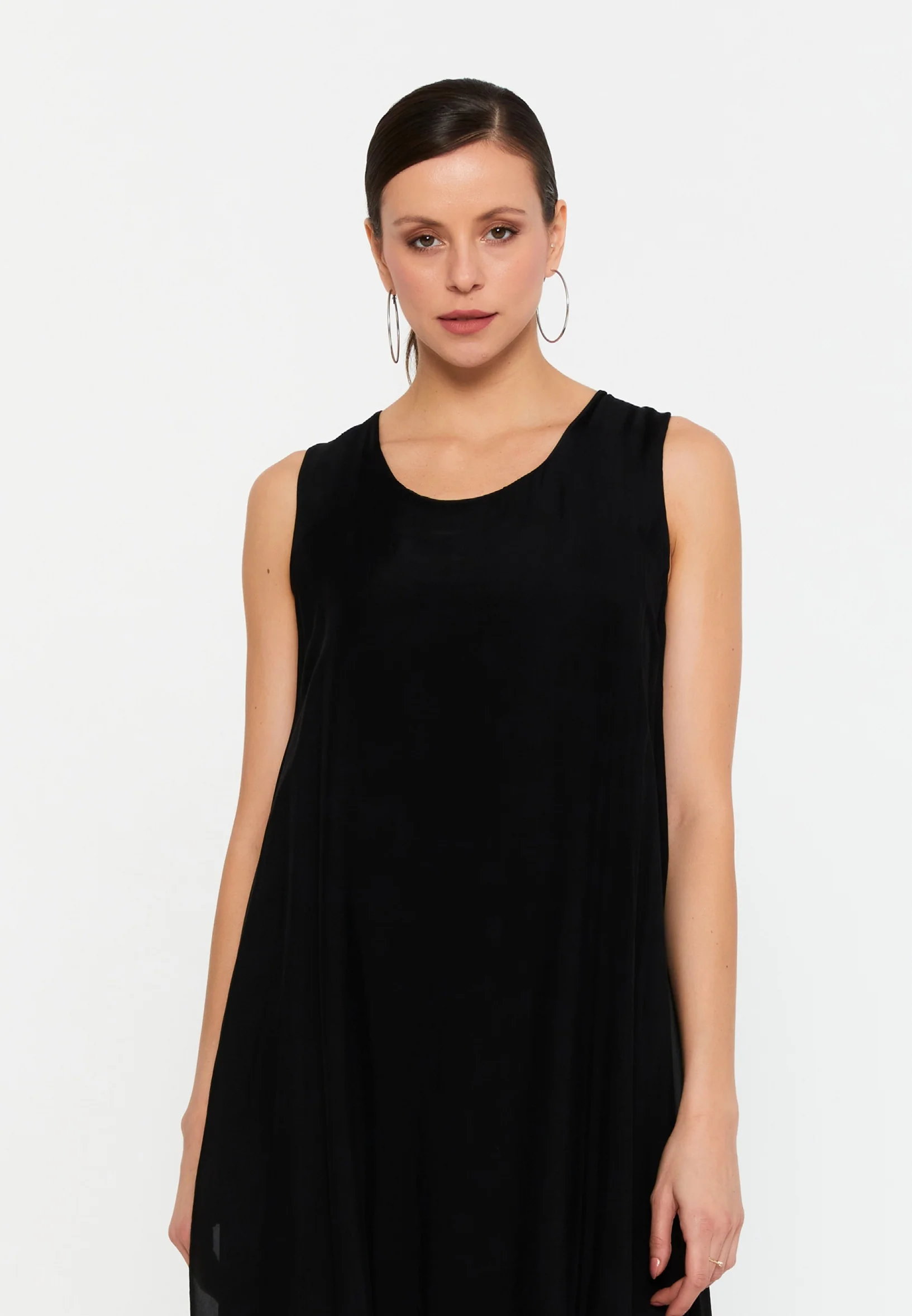 Sleeveless Mini Chiffon Column Regular Casual Dress eslm015 - Image 8
