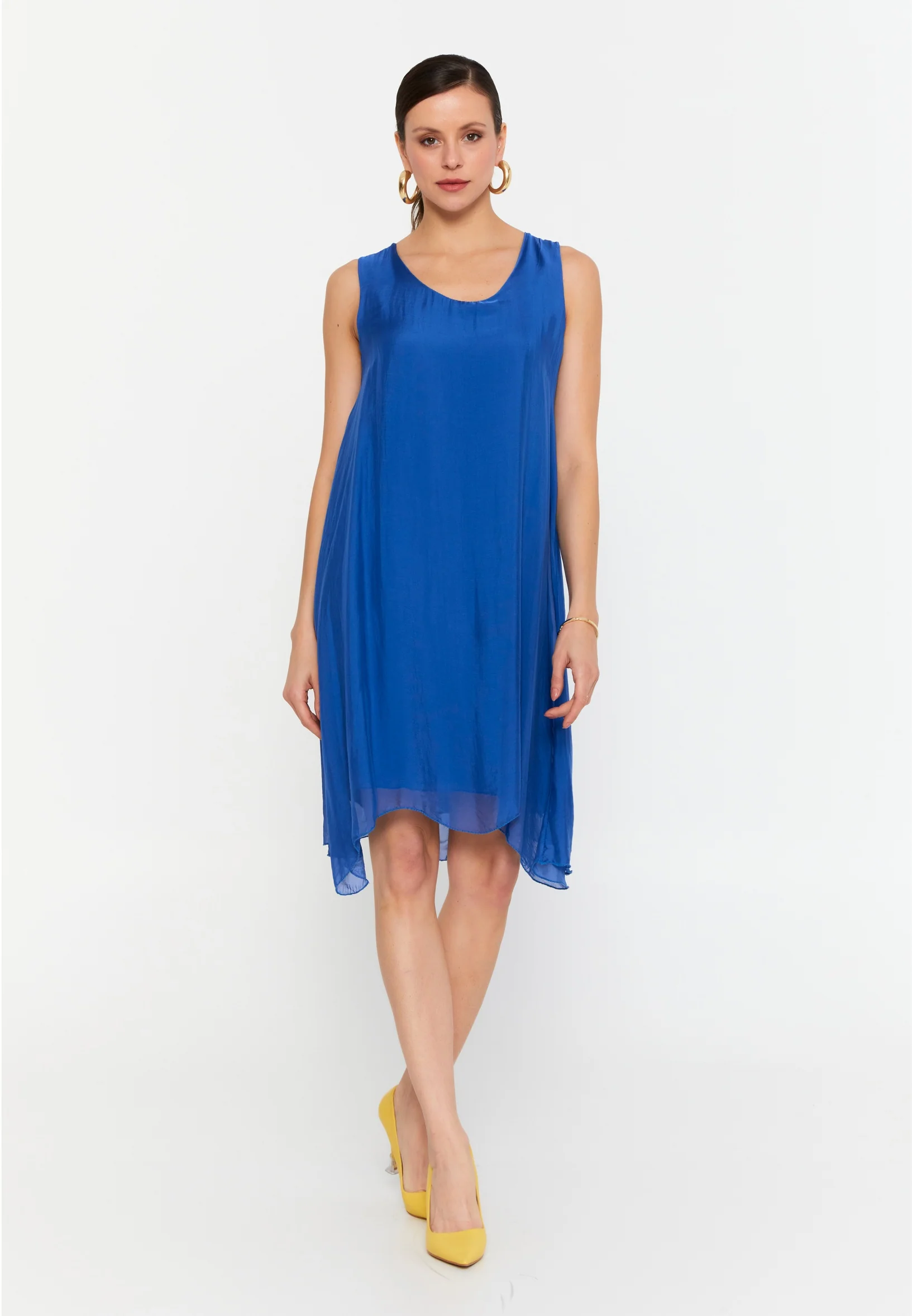 Sleeveless Mini Chiffon Column Regular Casual Dress eslm015 - Image 9