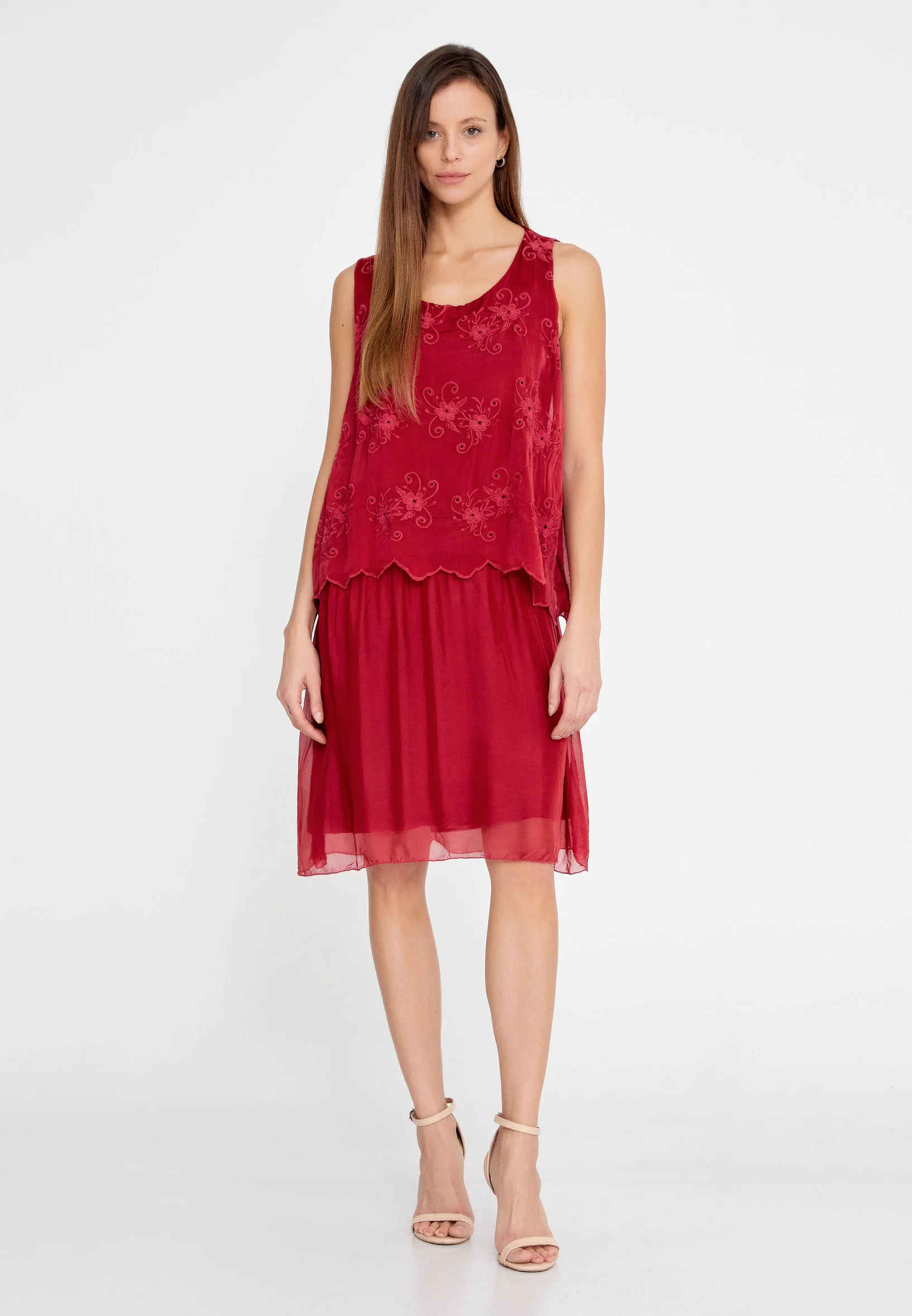 Sleeveless Mini Chiffon Column Regular Casual Dress eslm053 - Image 21