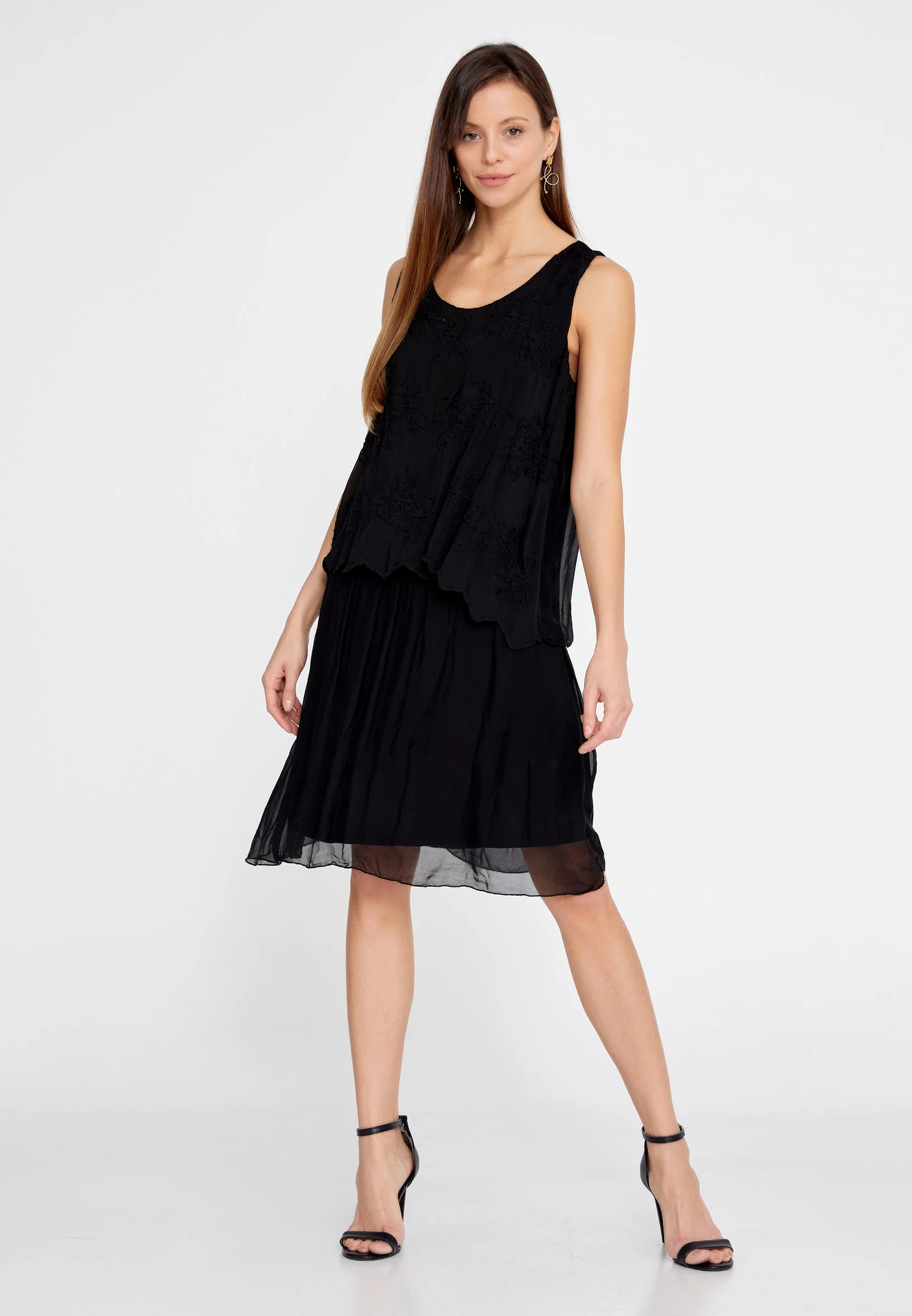Sleeveless Mini Chiffon Column Regular Casual Dress eslm053 - Image 5