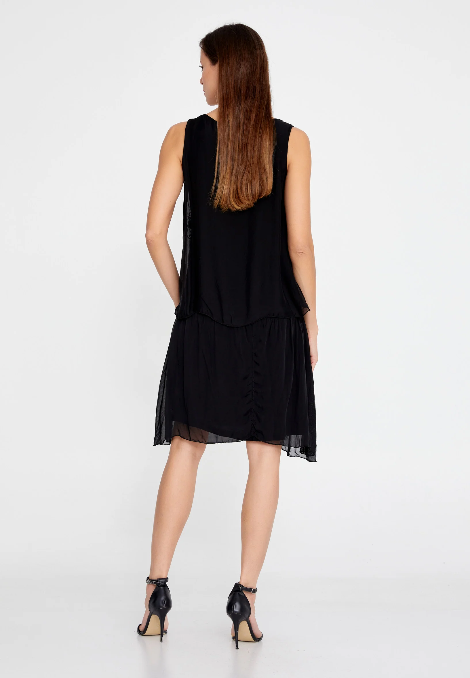 Sleeveless Mini Chiffon Column Regular Casual Dress eslm053 - Image 6