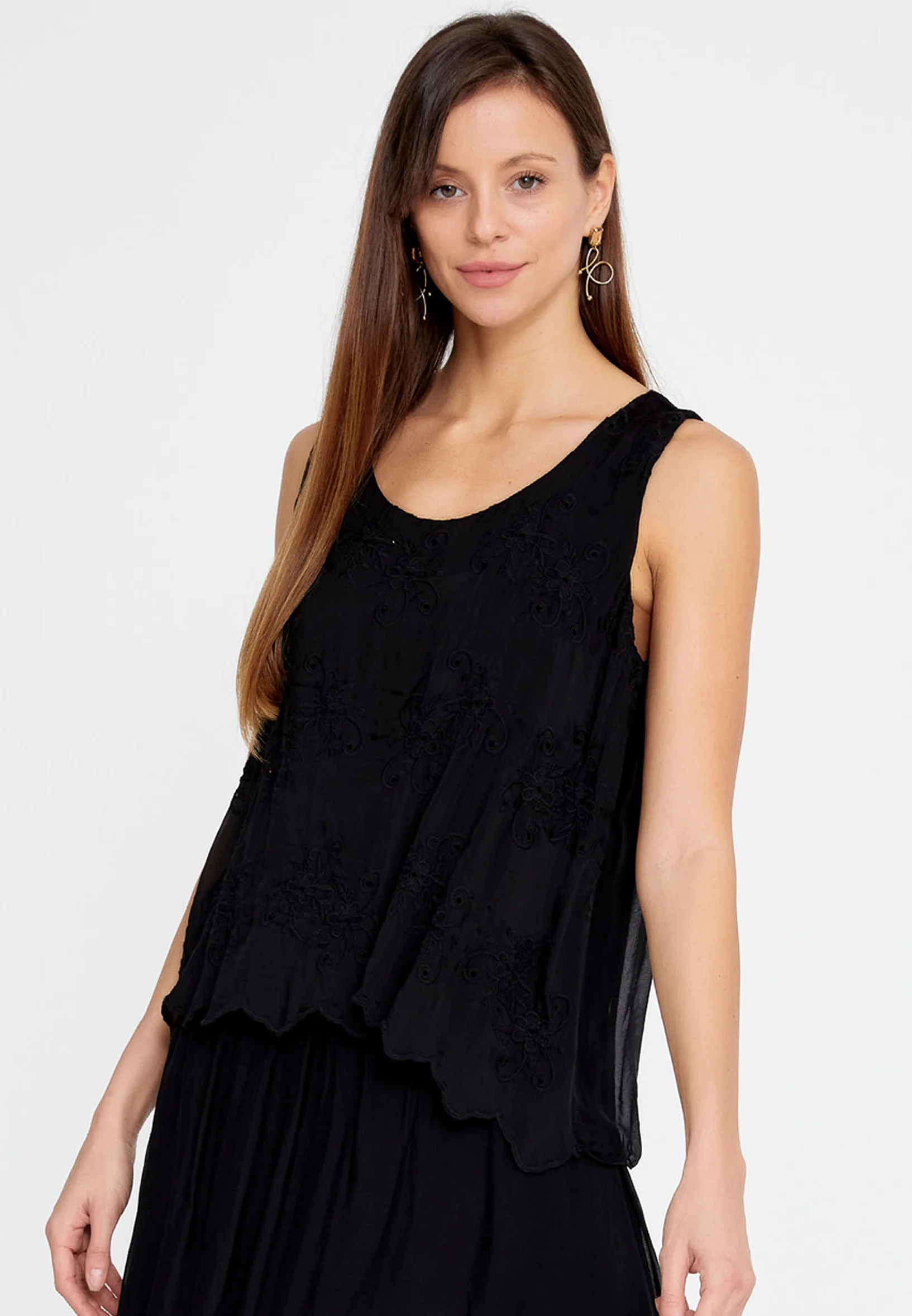 Sleeveless Mini Chiffon Column Regular Casual Dress eslm053 - Image 8