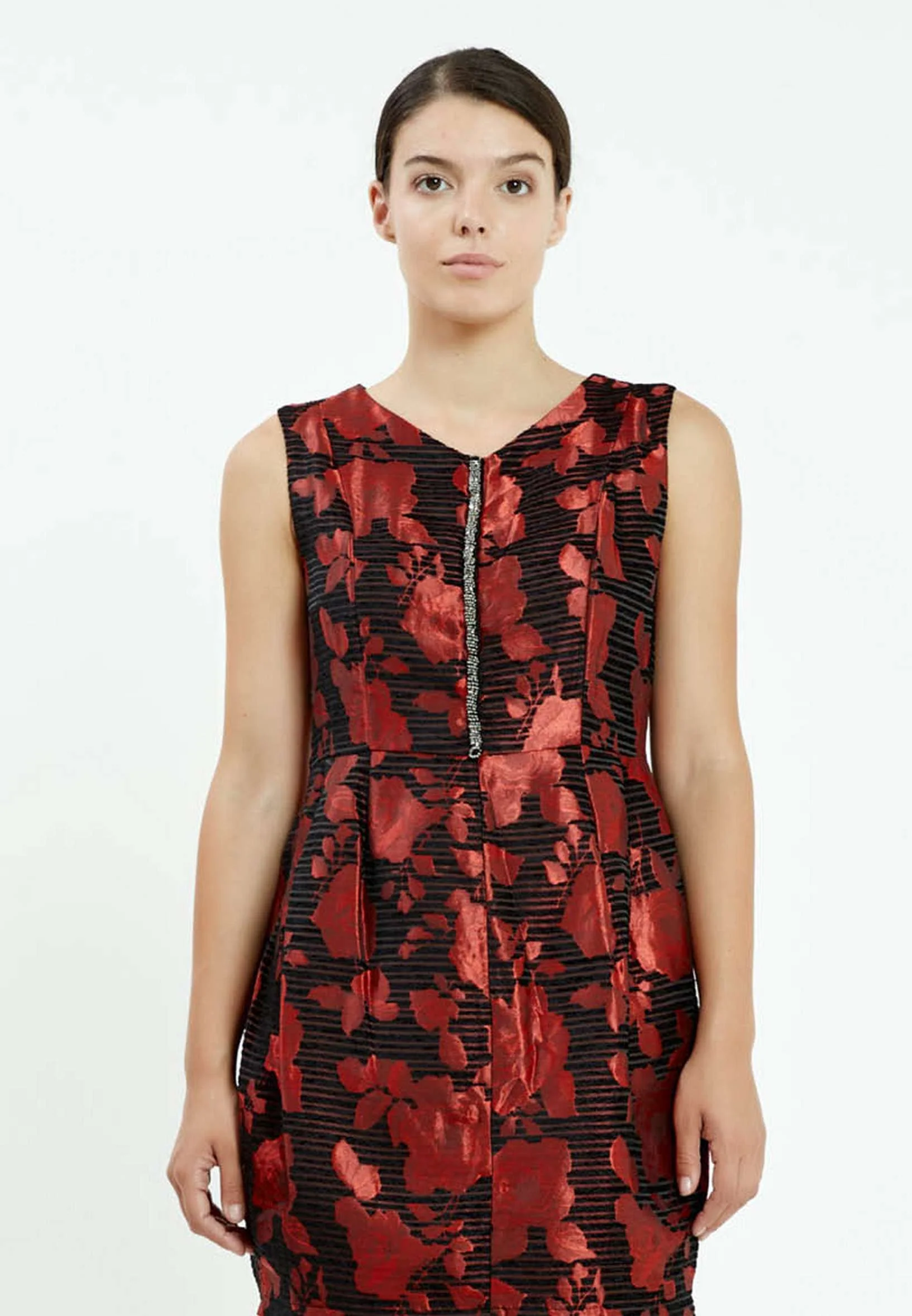 Sleeveless Mini Chiffon Column Regular Cocktail Dress ser21245 - Image 4
