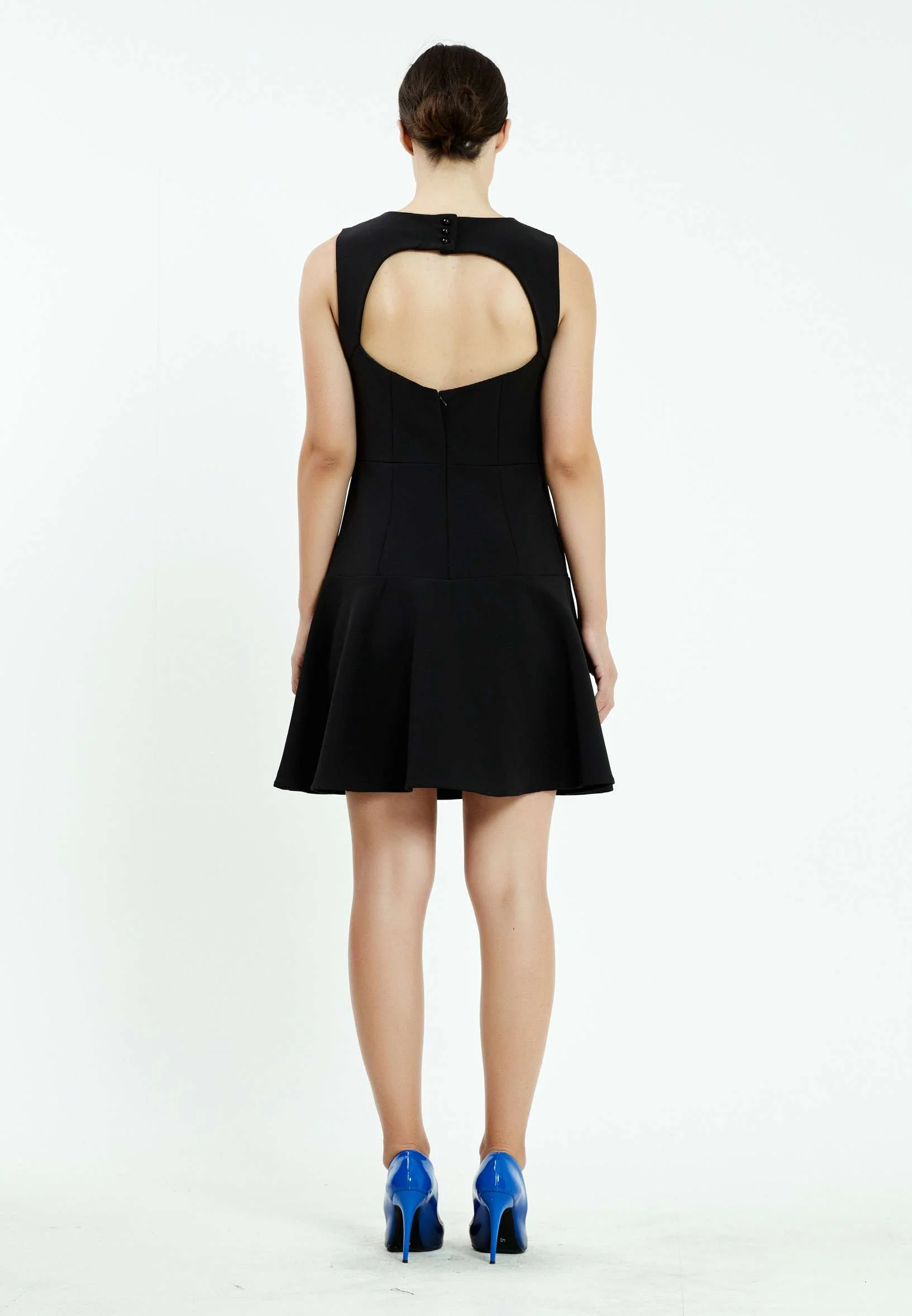 Sleeveless Mini Crepe A - Line Regular Casual Dress ser21258 - Image 2