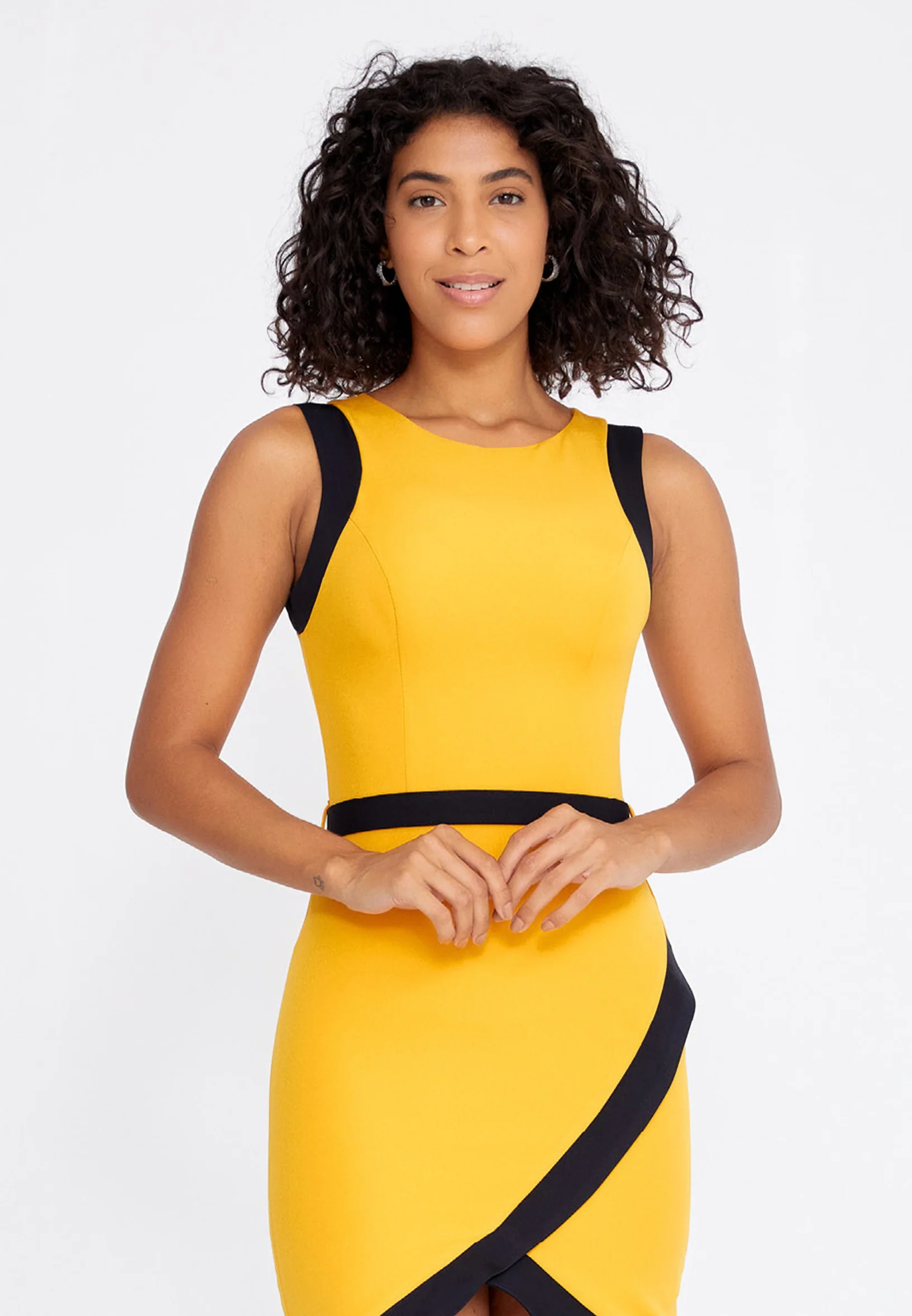 Sleeveless Mini Crepe Column Regular Cocktail Dress stn5051 - Image 28