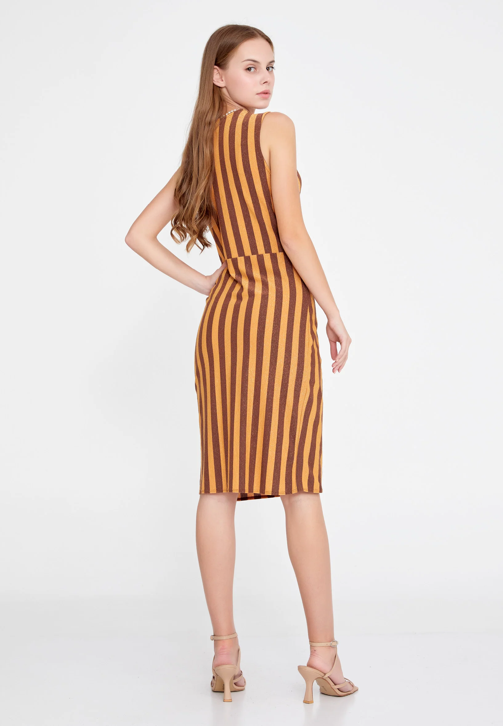 Sleeveless Mini Lycra Bodycon Regular Casual Dress esl379abito - Image 2