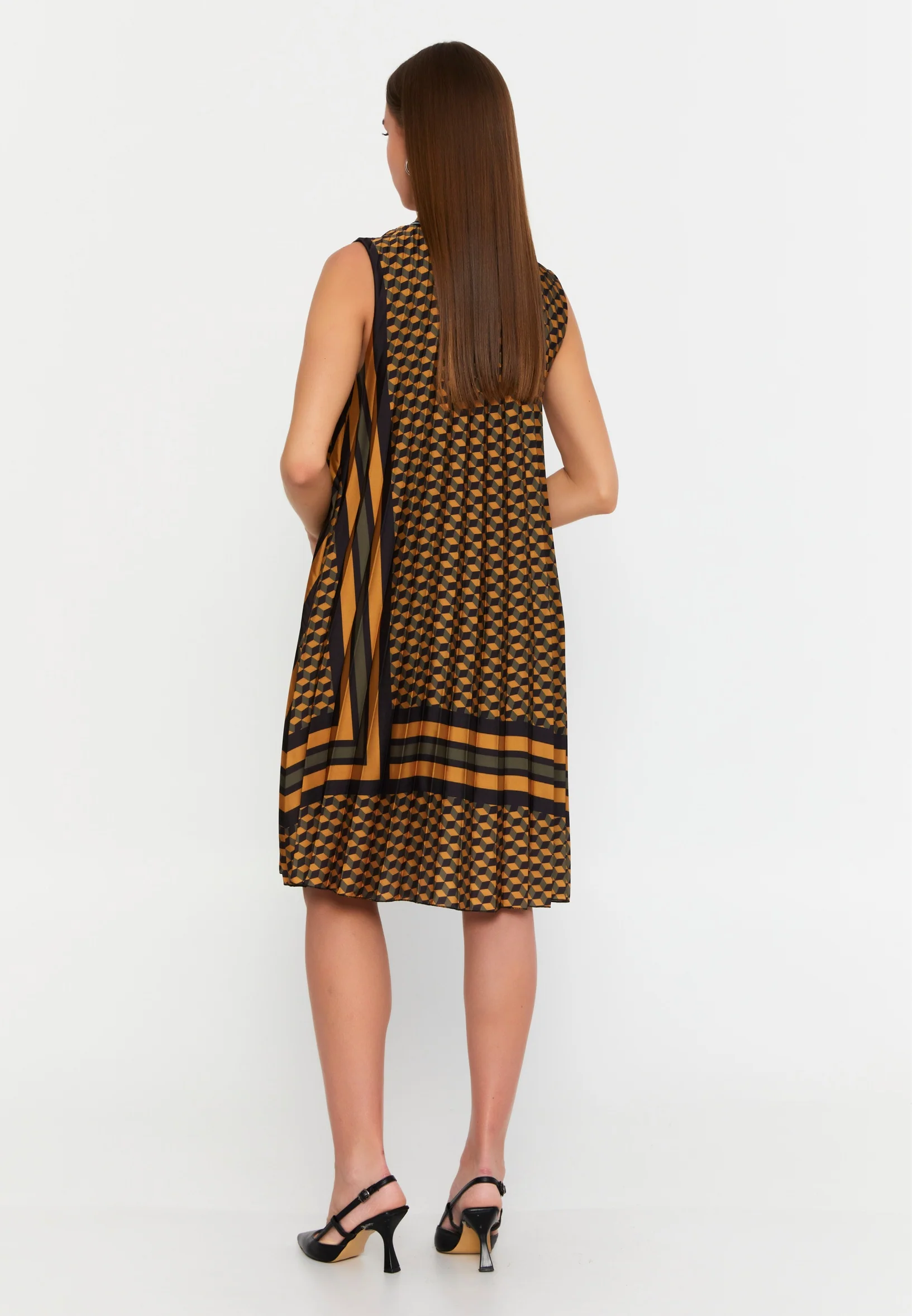 Sleeveless Mini Satin Column Regular Casual Dress sea3466 - Image 10