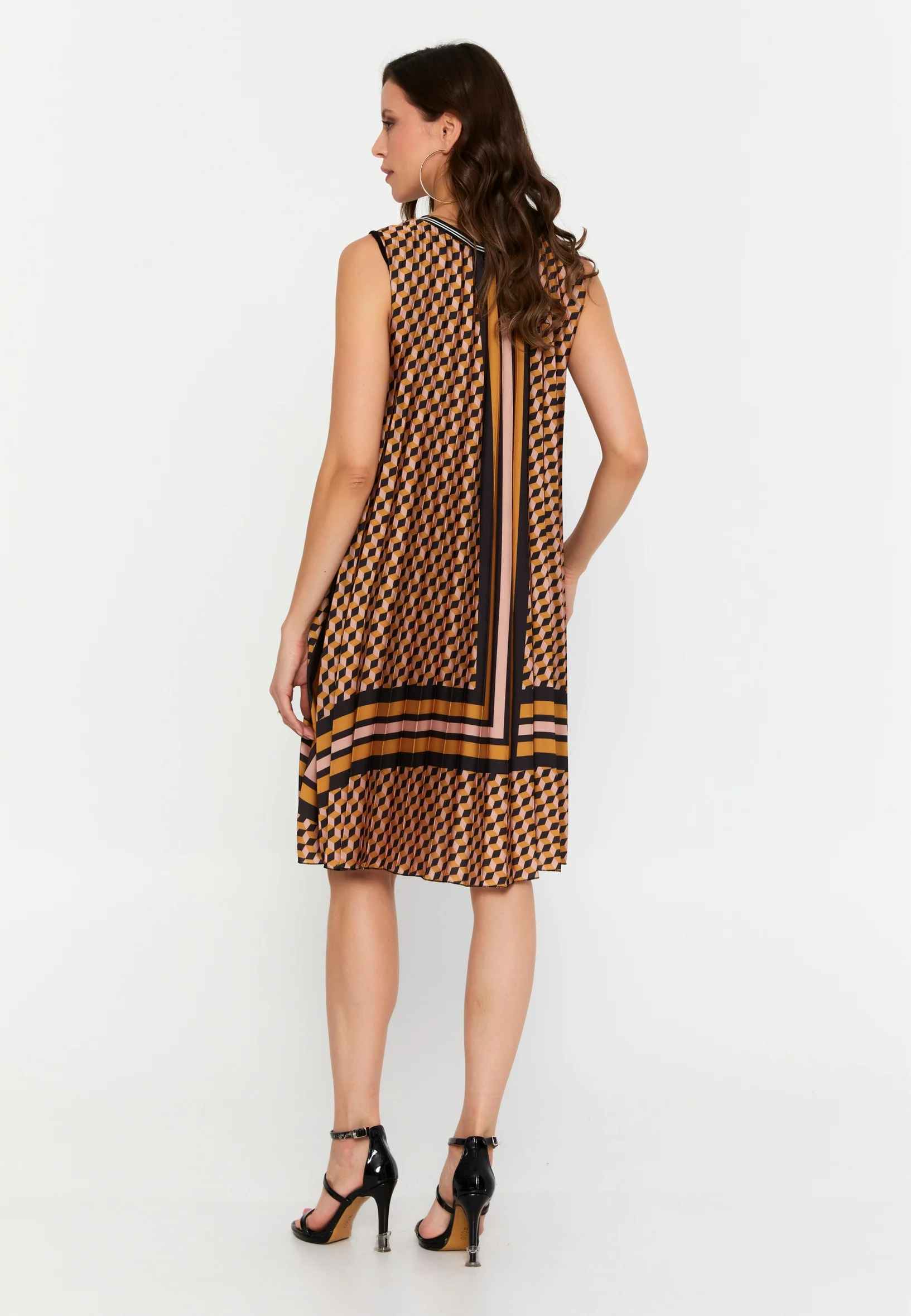 Sleeveless Mini Satin Column Regular Casual Dress sea3466 - Image 2