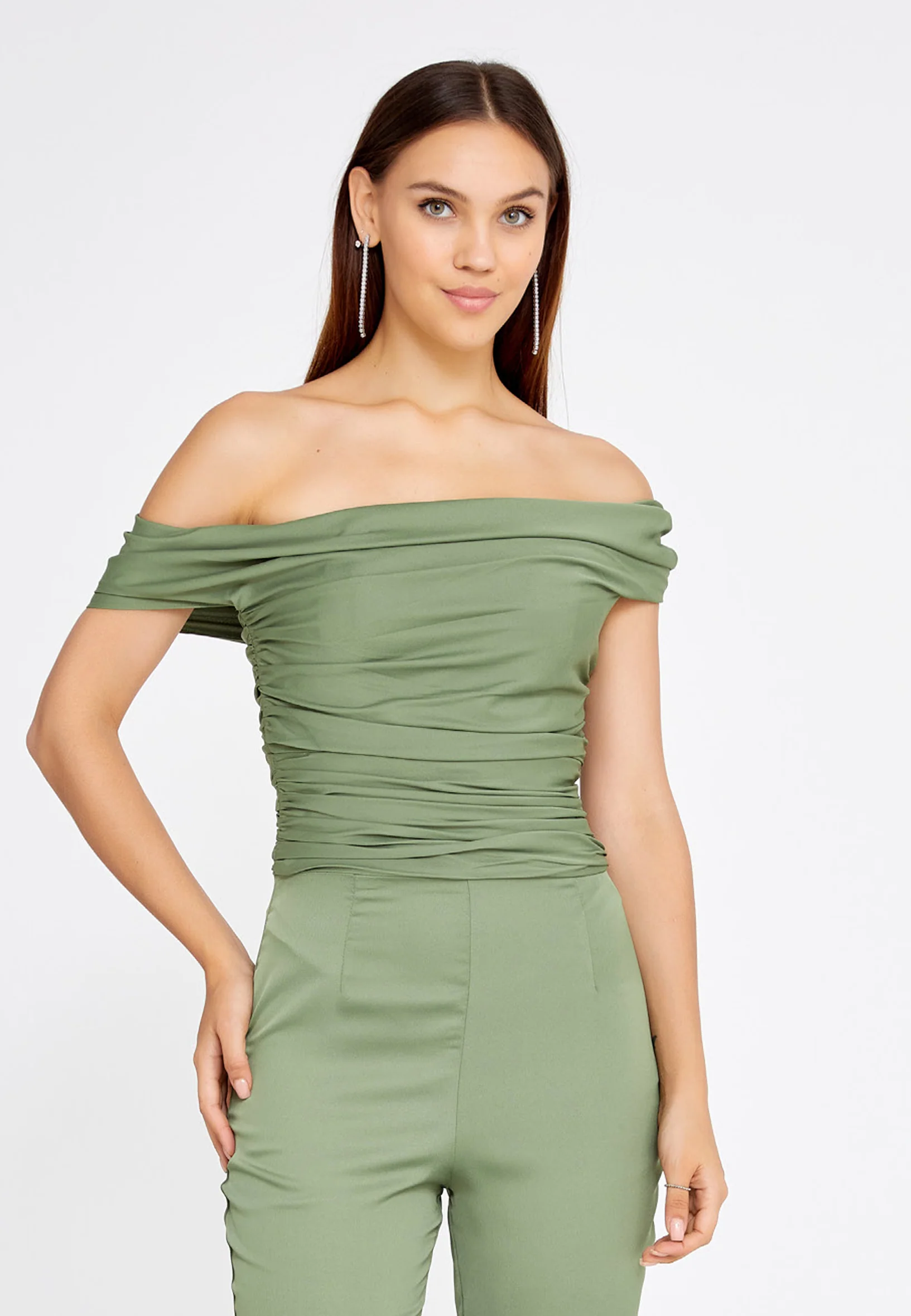 Sleeveless Satin Regular Fit Regular Evening Jumpsuit drd4088kb - Image 8