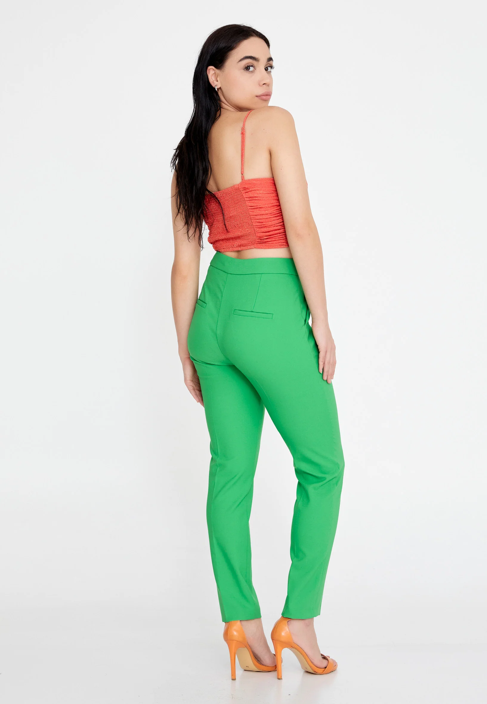 Sleeveless Solid Color Regular Blouse ber23k4108 - Image 12