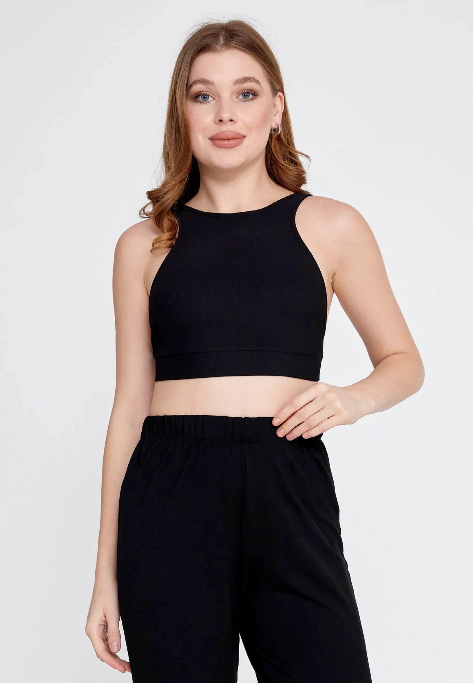 Sleeveless Solid Color Regular Blouse ber23k4129