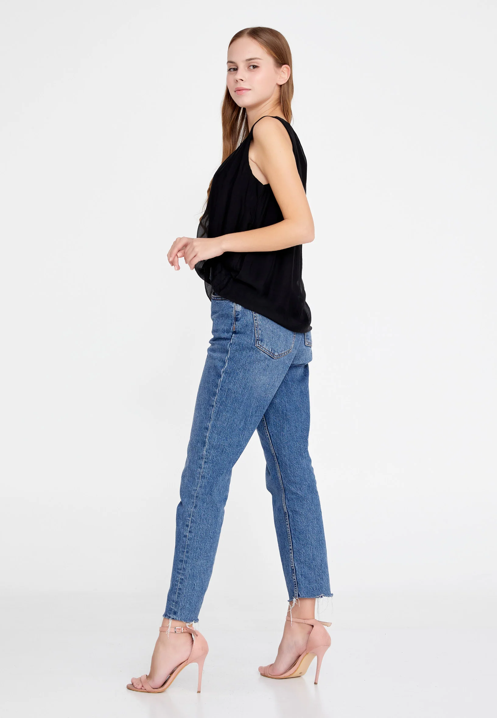 Sleeveless Solid Color Regular Blouse esl3580 - Image 7