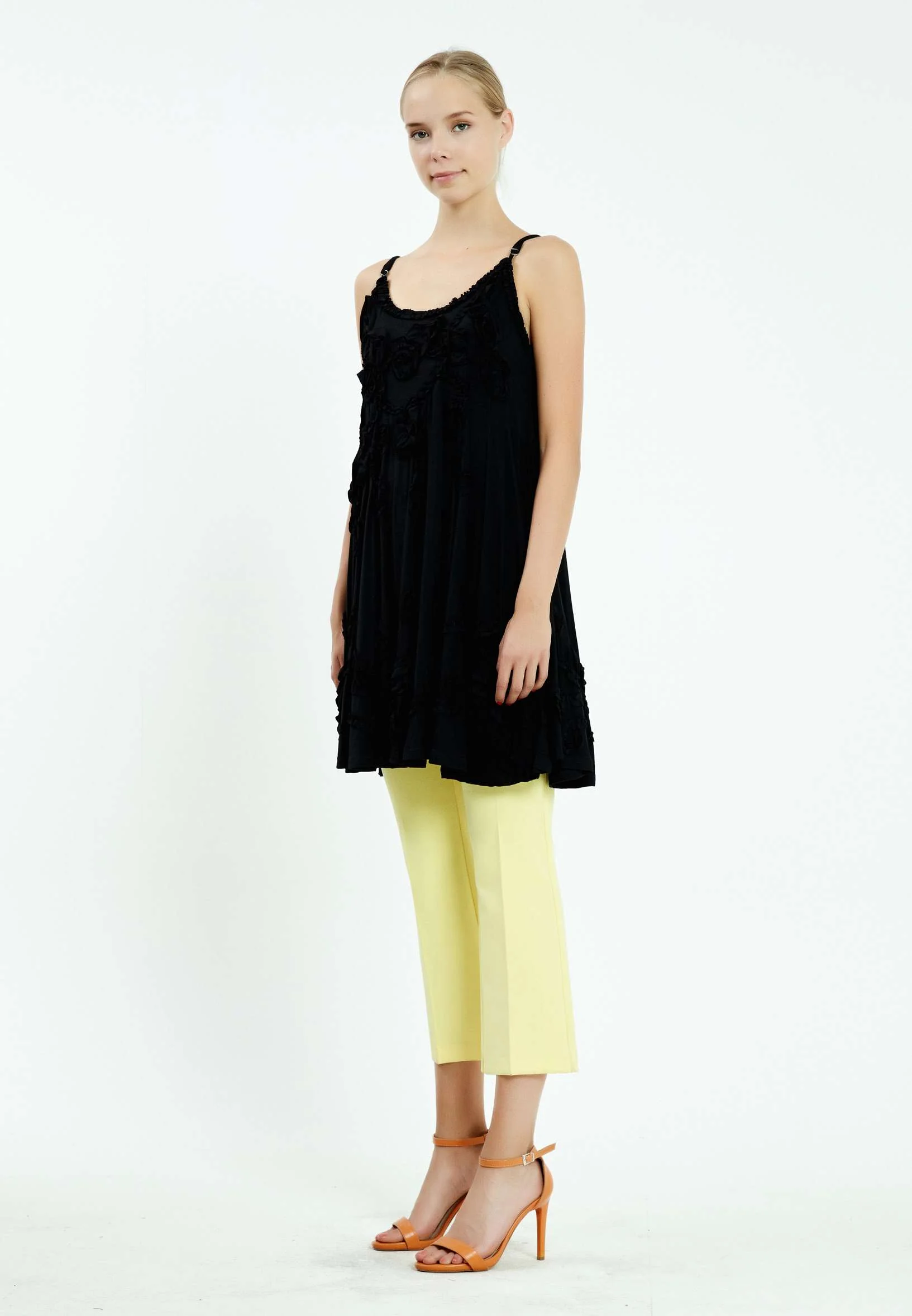 Sleeveless Solid Color Regular Blouse ser13273 - Image 3