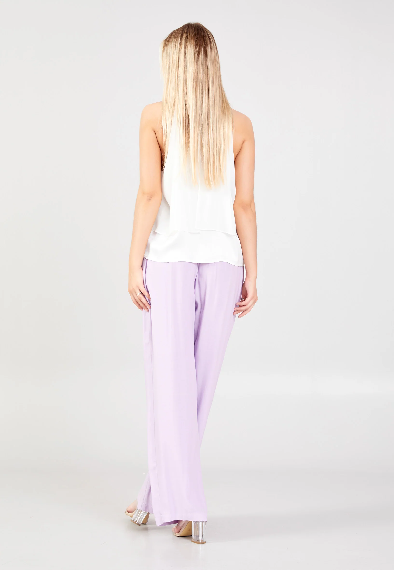 Sleeveless Solid Color Regular Blouse shu23sy04004 - Image 8