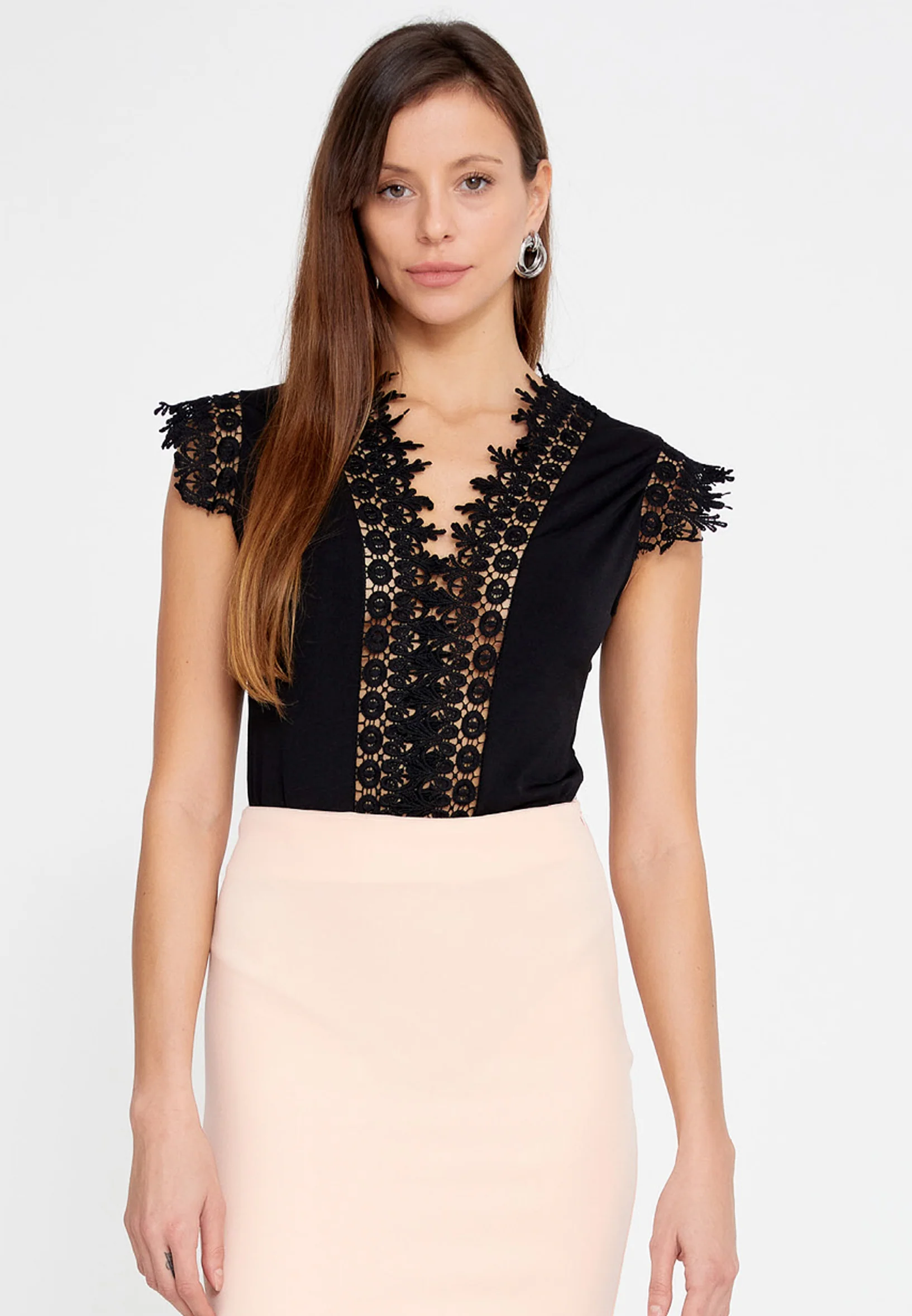 Sleeveless Solid Color Regular Bodysuit esl6901