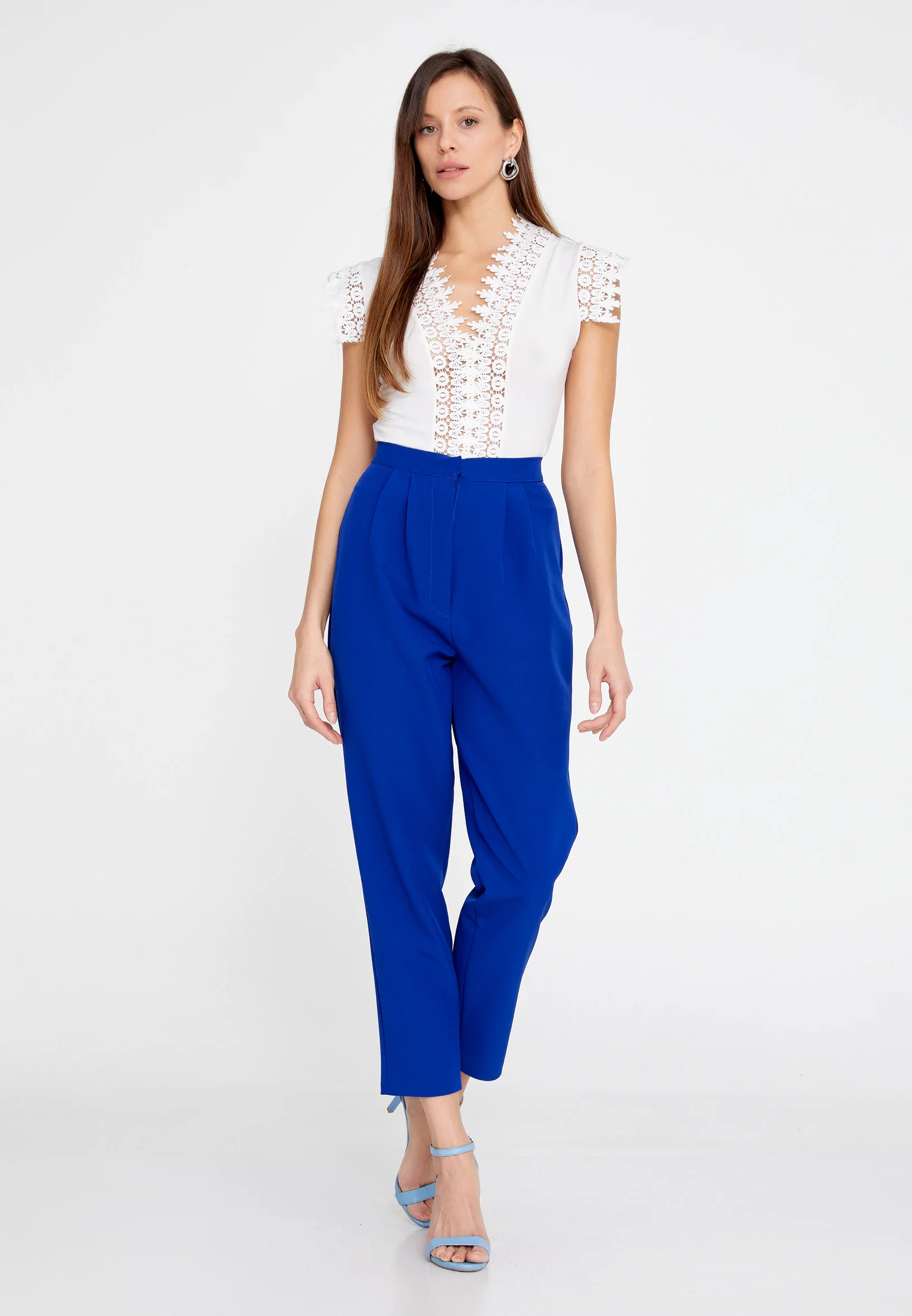 Sleeveless Solid Color Regular Bodysuit esl6901 - Image 6