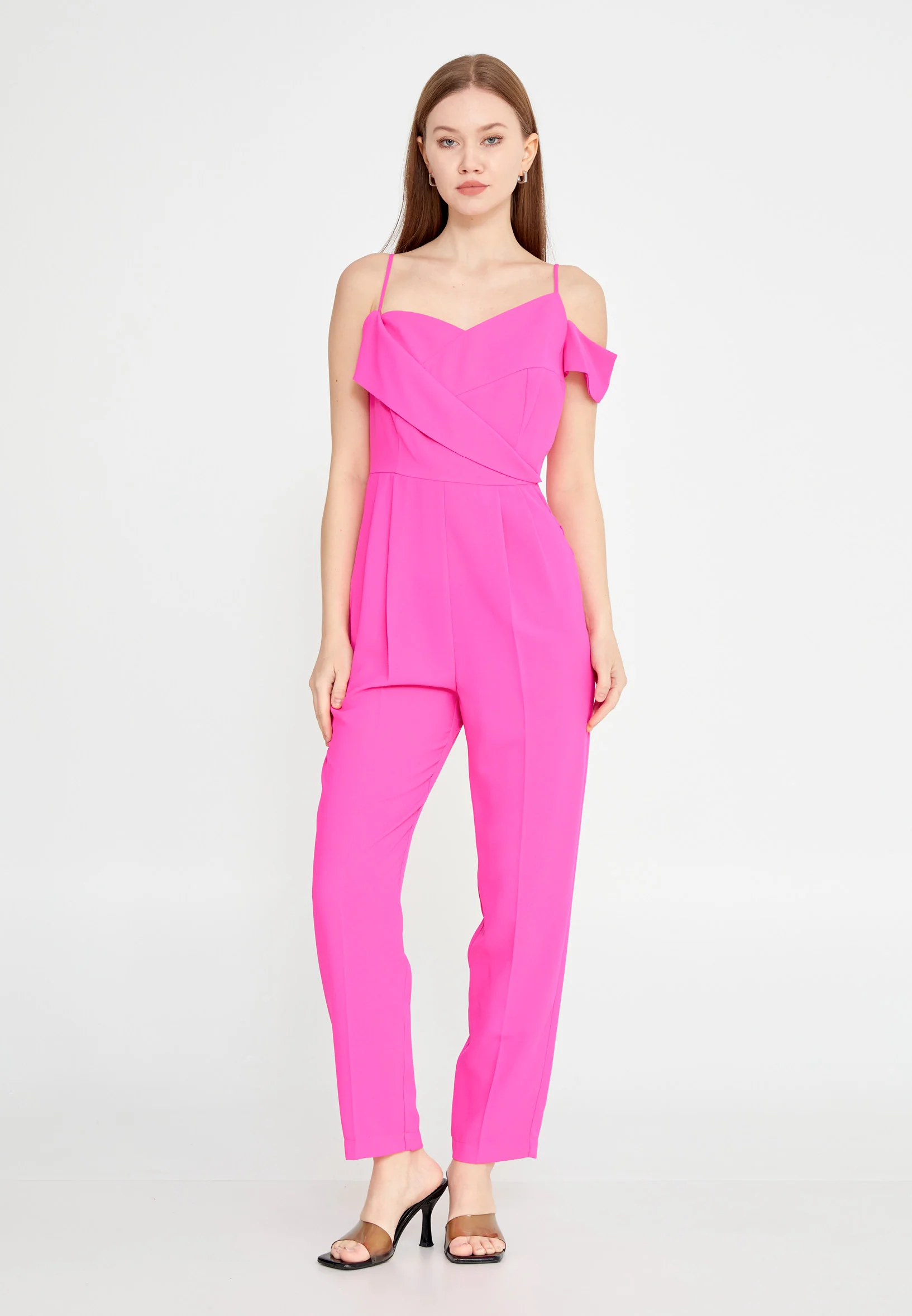 Sleeveless Solid Color Regular Fit Regular Casual Jumpsuit kmy24y22408 - Image 5
