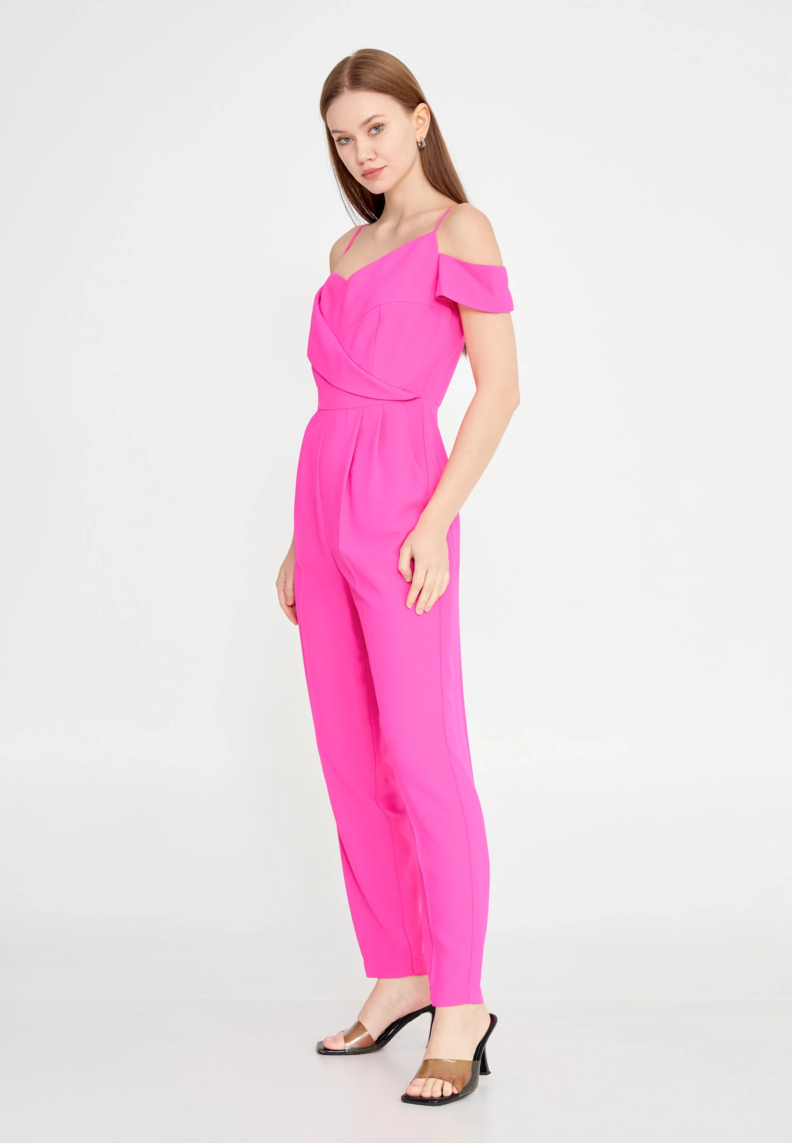 Sleeveless Solid Color Regular Fit Regular Casual Jumpsuit kmy24y22408 - Image 7