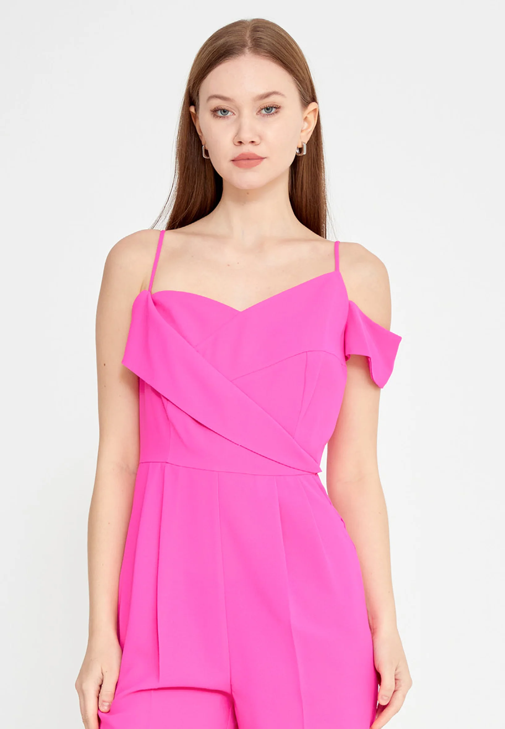 Sleeveless Solid Color Regular Fit Regular Casual Jumpsuit kmy24y22408 - Image 8