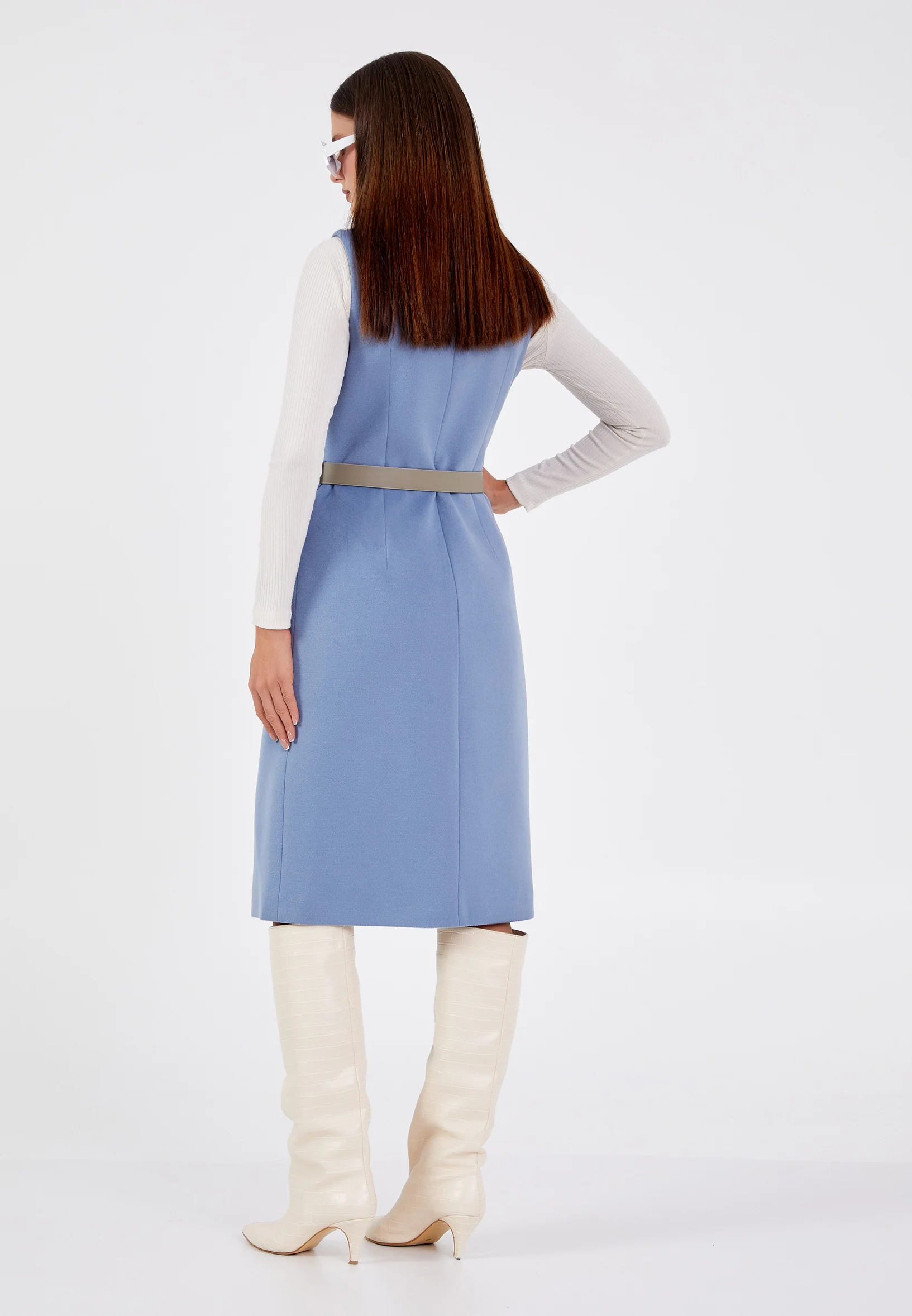 Sleeveless Solid Color Regular Vest grm0210 - Image 10