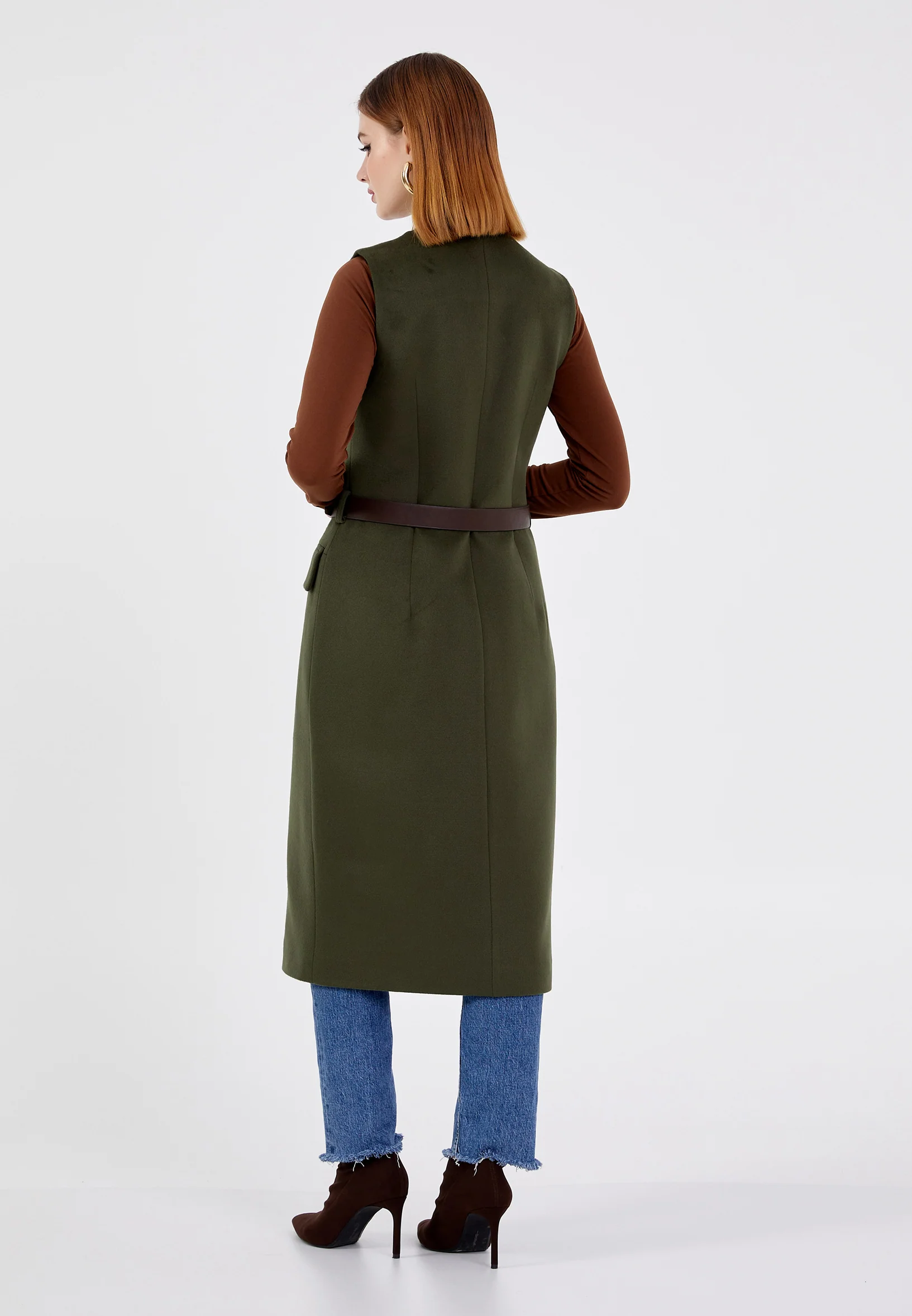 Sleeveless Solid Color Regular Vest grm0210 - Image 14