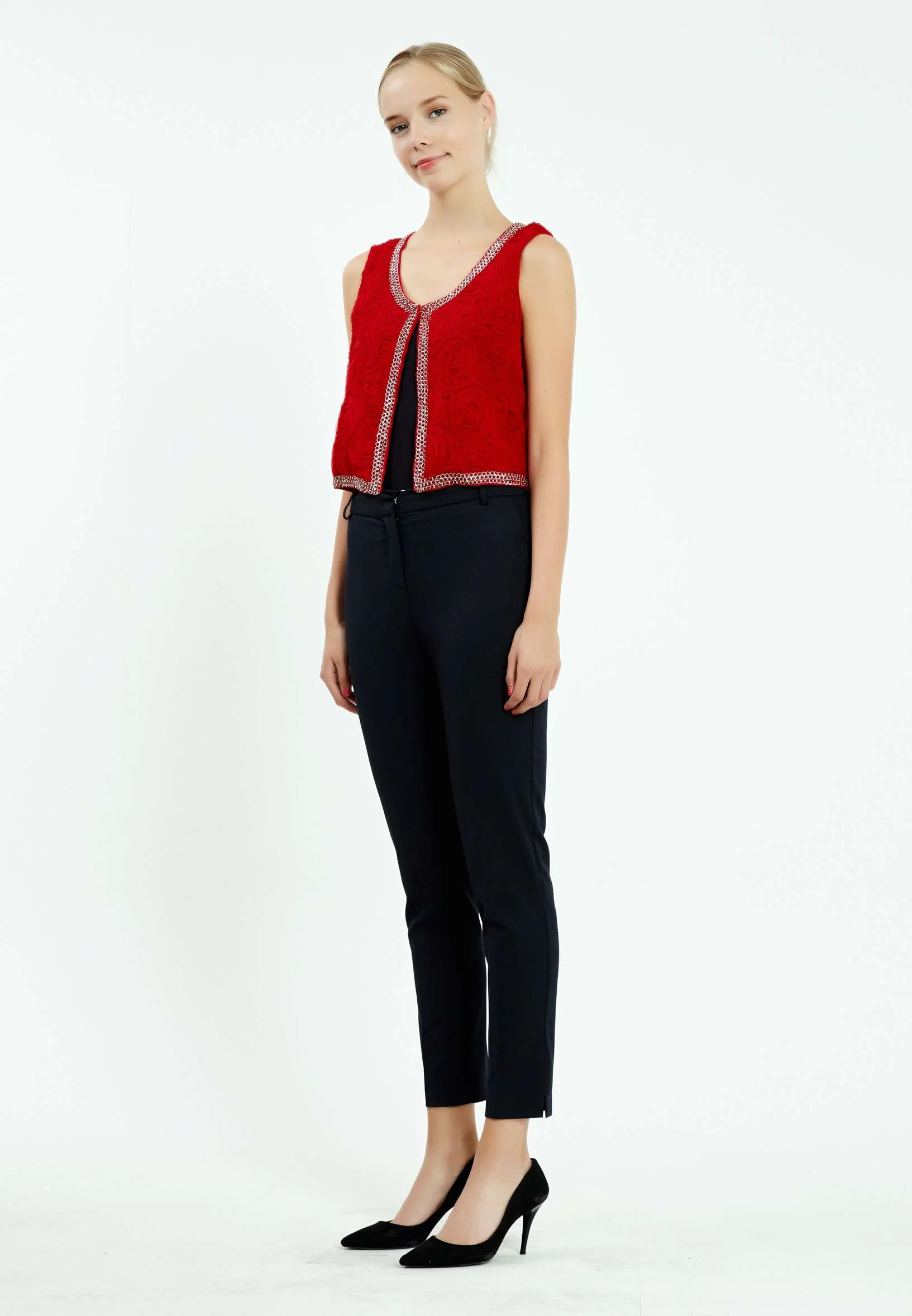 Sleeveless Solid Color Regular Vest ser14881 - Image 4