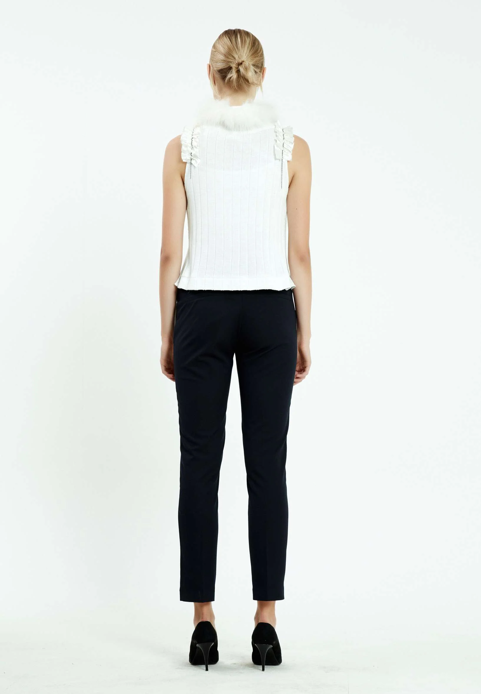 Sleeveless Solid Color Regular Vest ser16555 - Image 3