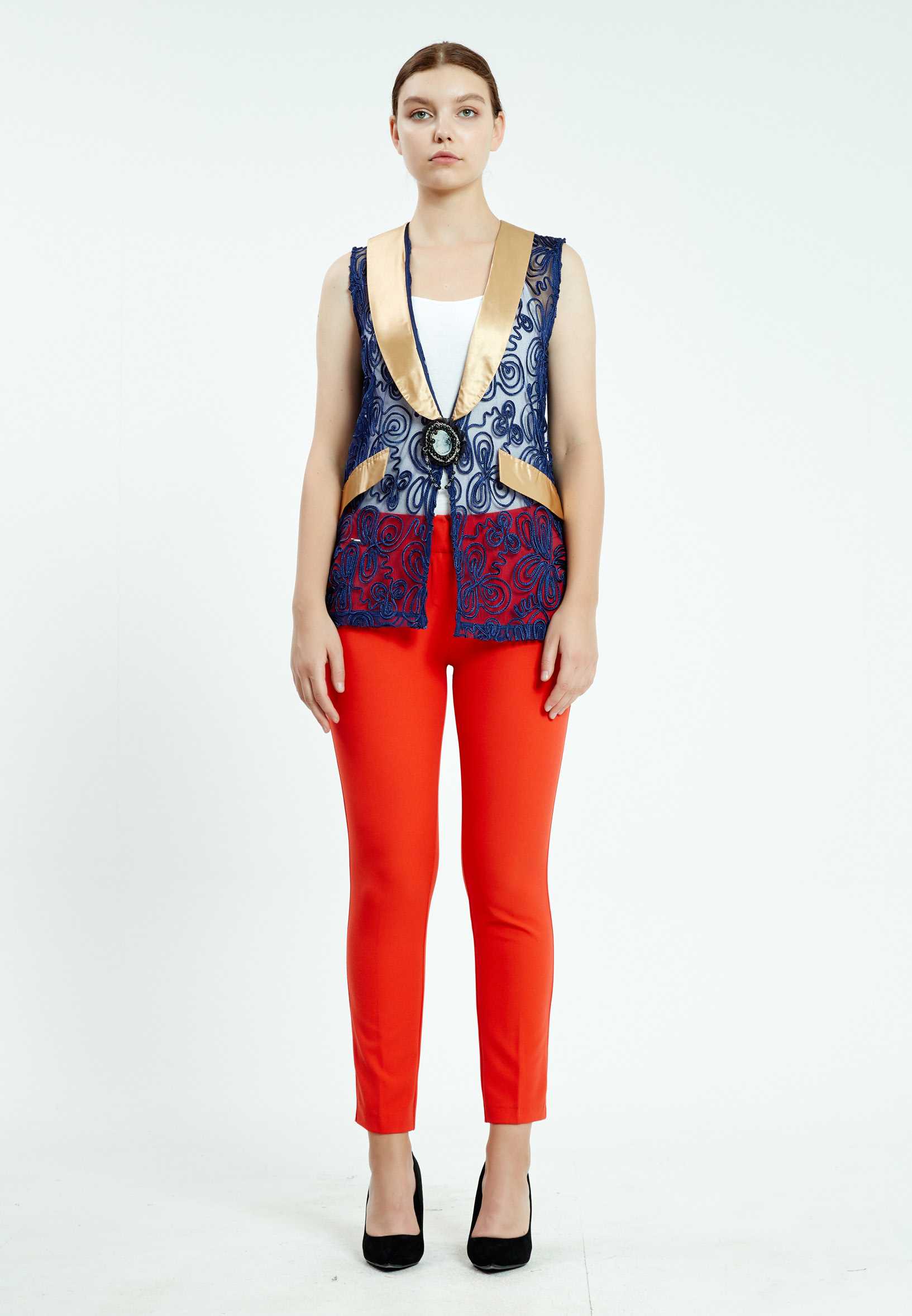 Sleeveless Solid Color Regular Vest ser20980 - Image 10