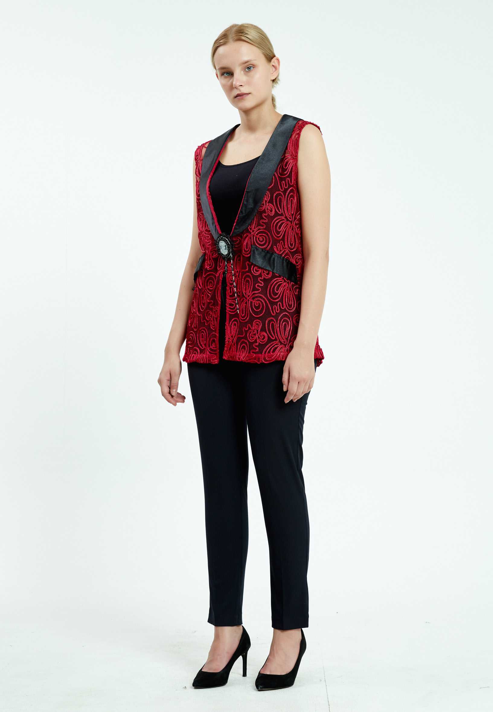 Sleeveless Solid Color Regular Vest ser20980 - Image 4