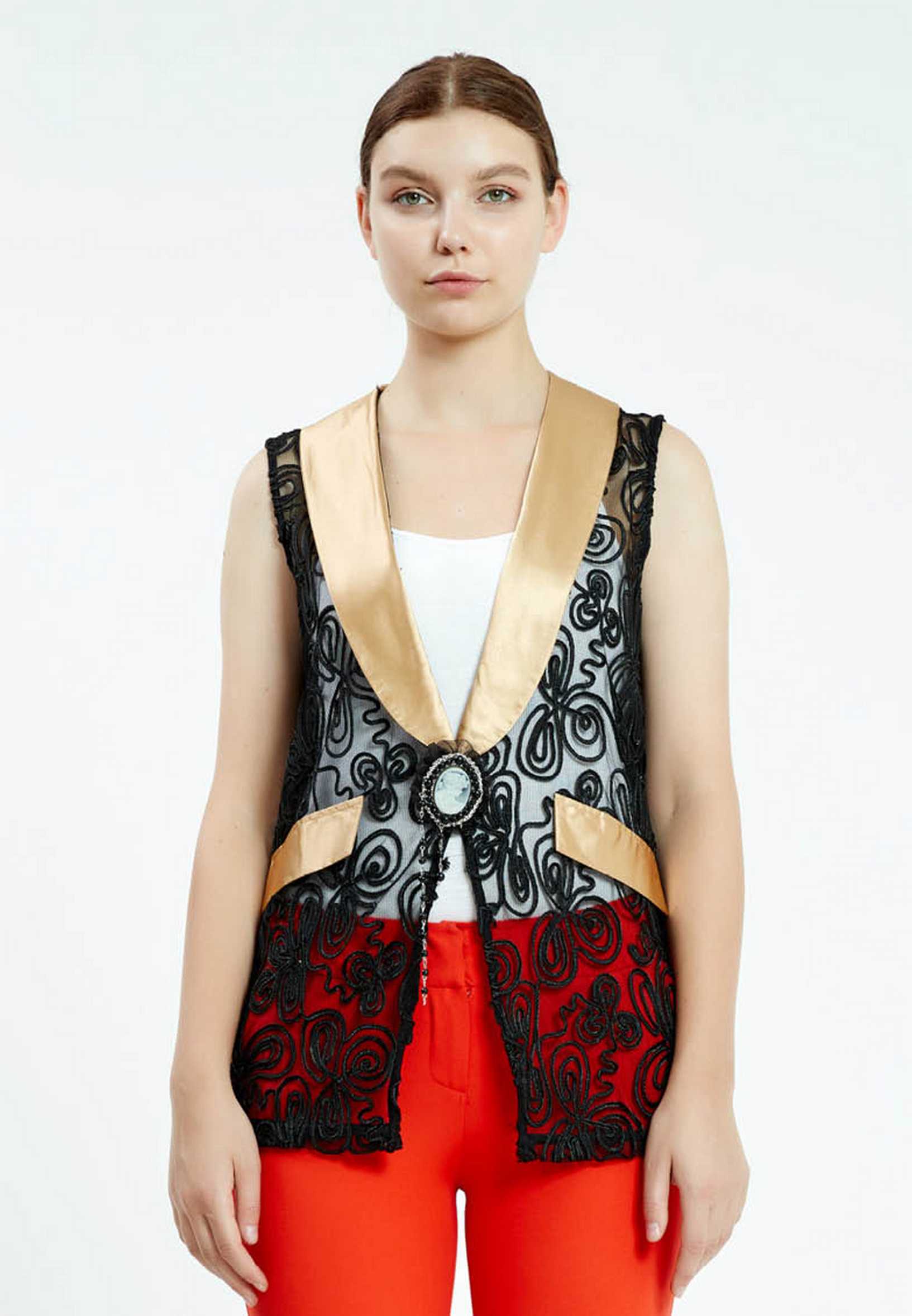 Sleeveless Solid Color Regular Vest ser20980 - Image 5