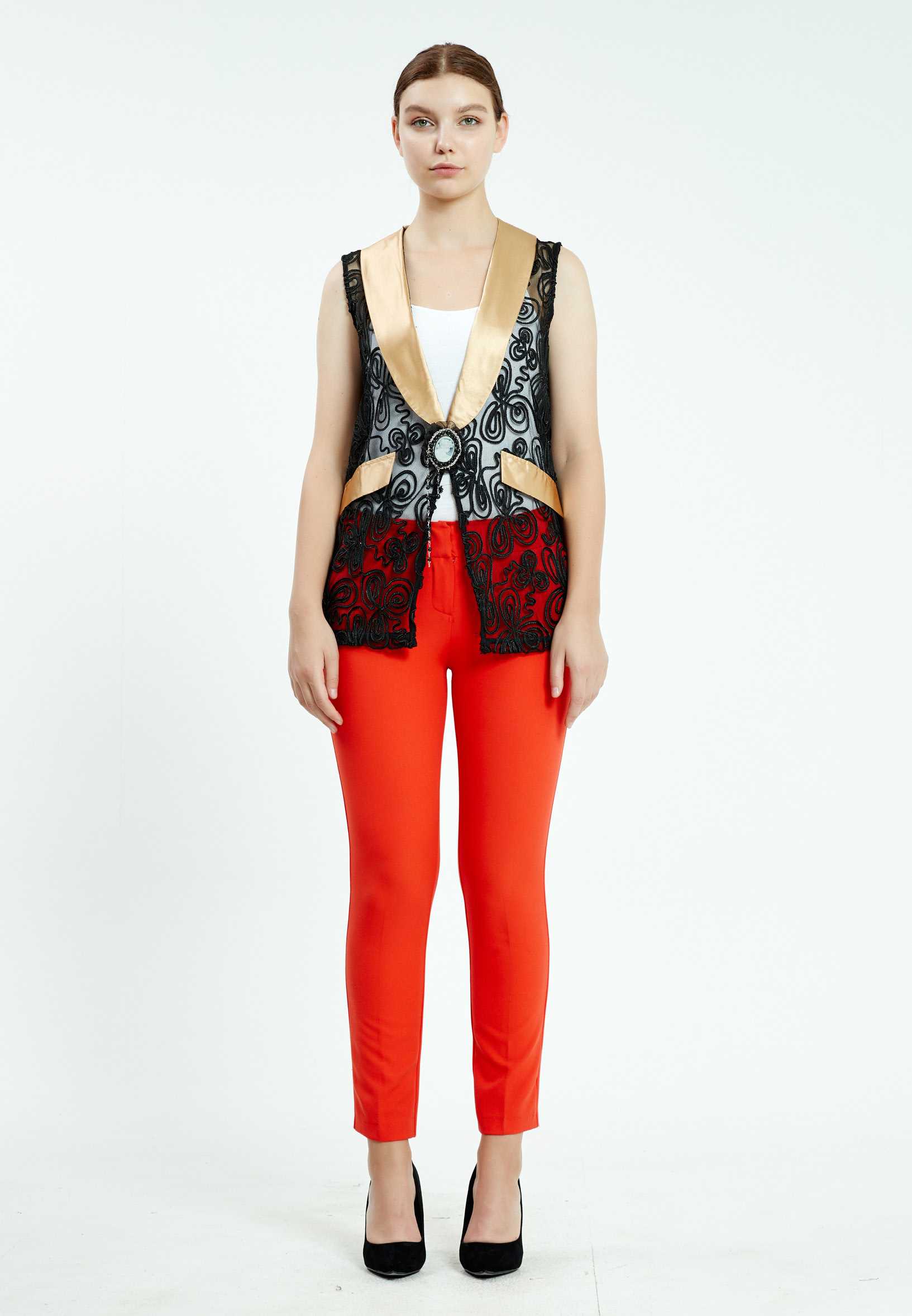 Sleeveless Solid Color Regular Vest ser20980 - Image 6