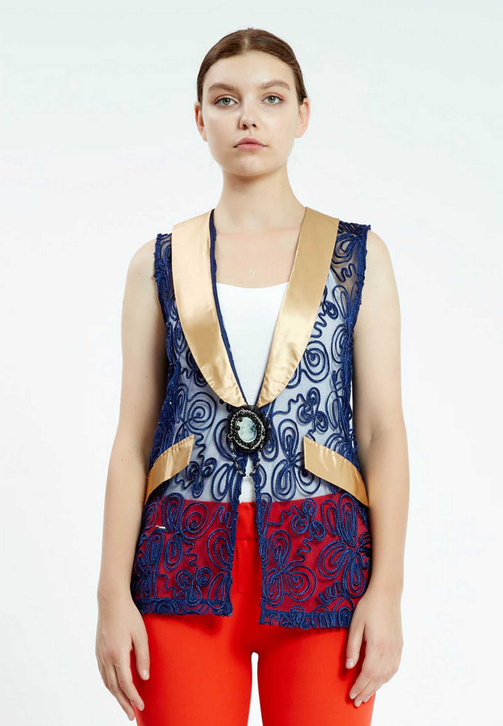 Sleeveless Solid Color Regular Vest ser20980 - Image 9