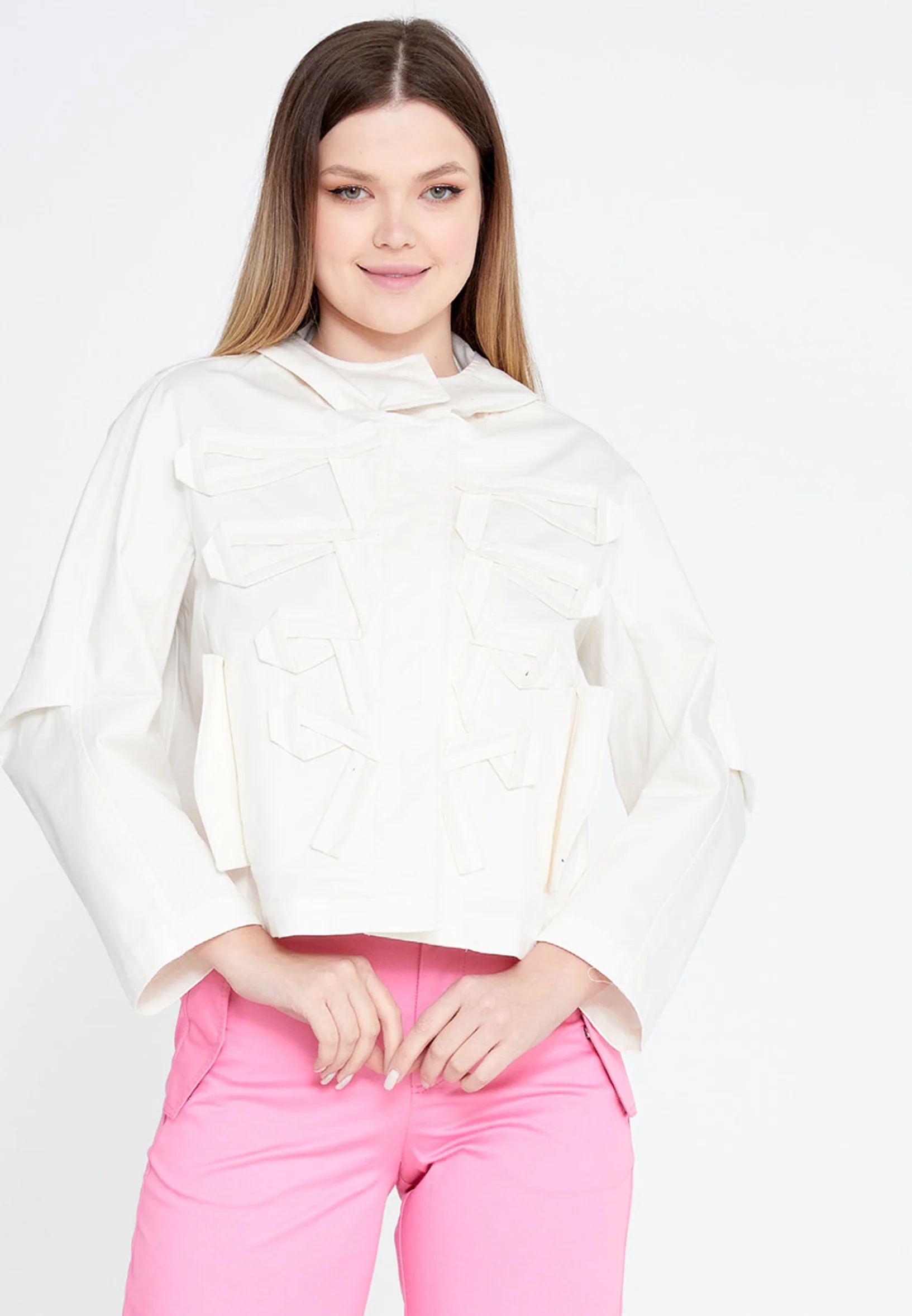 Solid Color Regular Raincoat ber23y8102 - Image 8